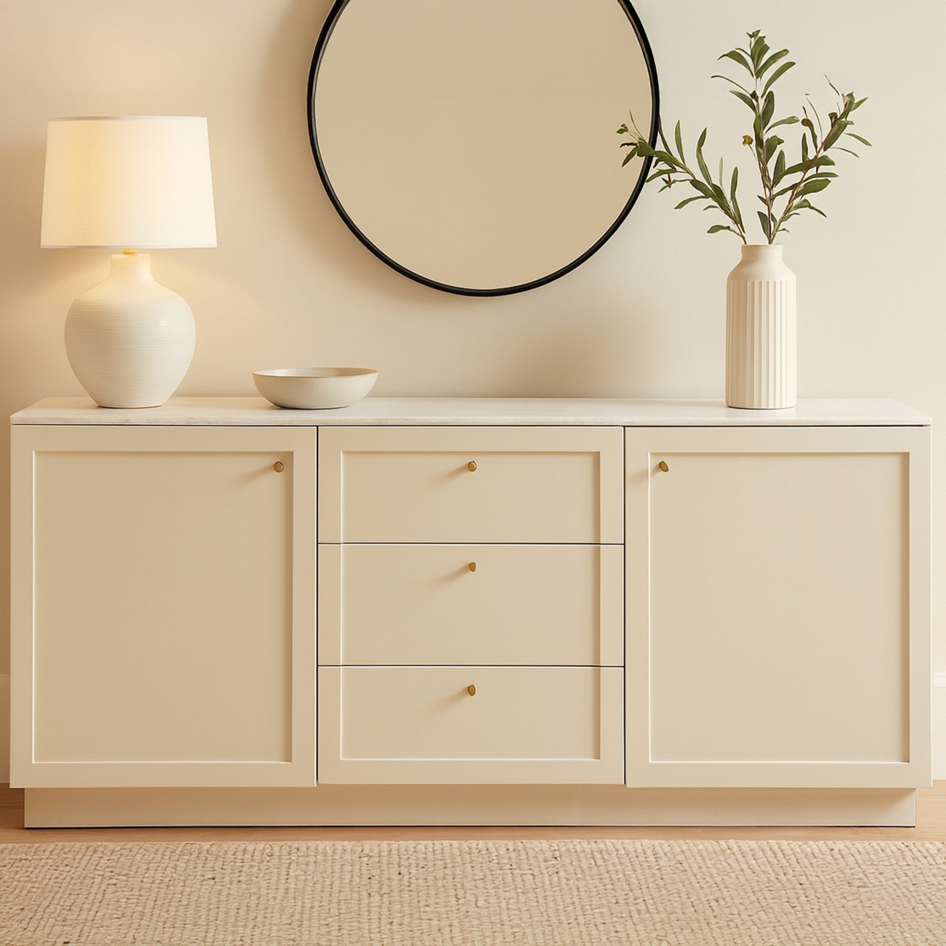 Nadine Sideboard Cream - Central Designs