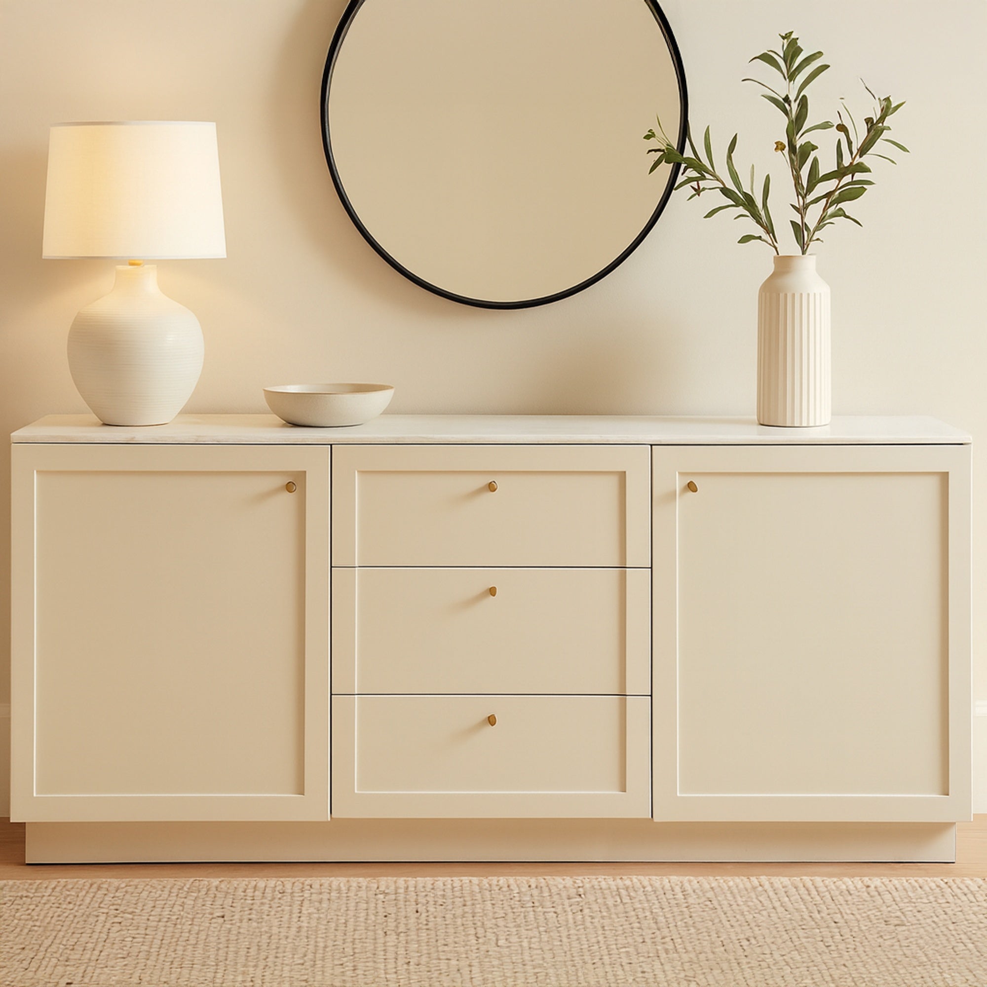 Nadine Sideboard Cream - Central Designs