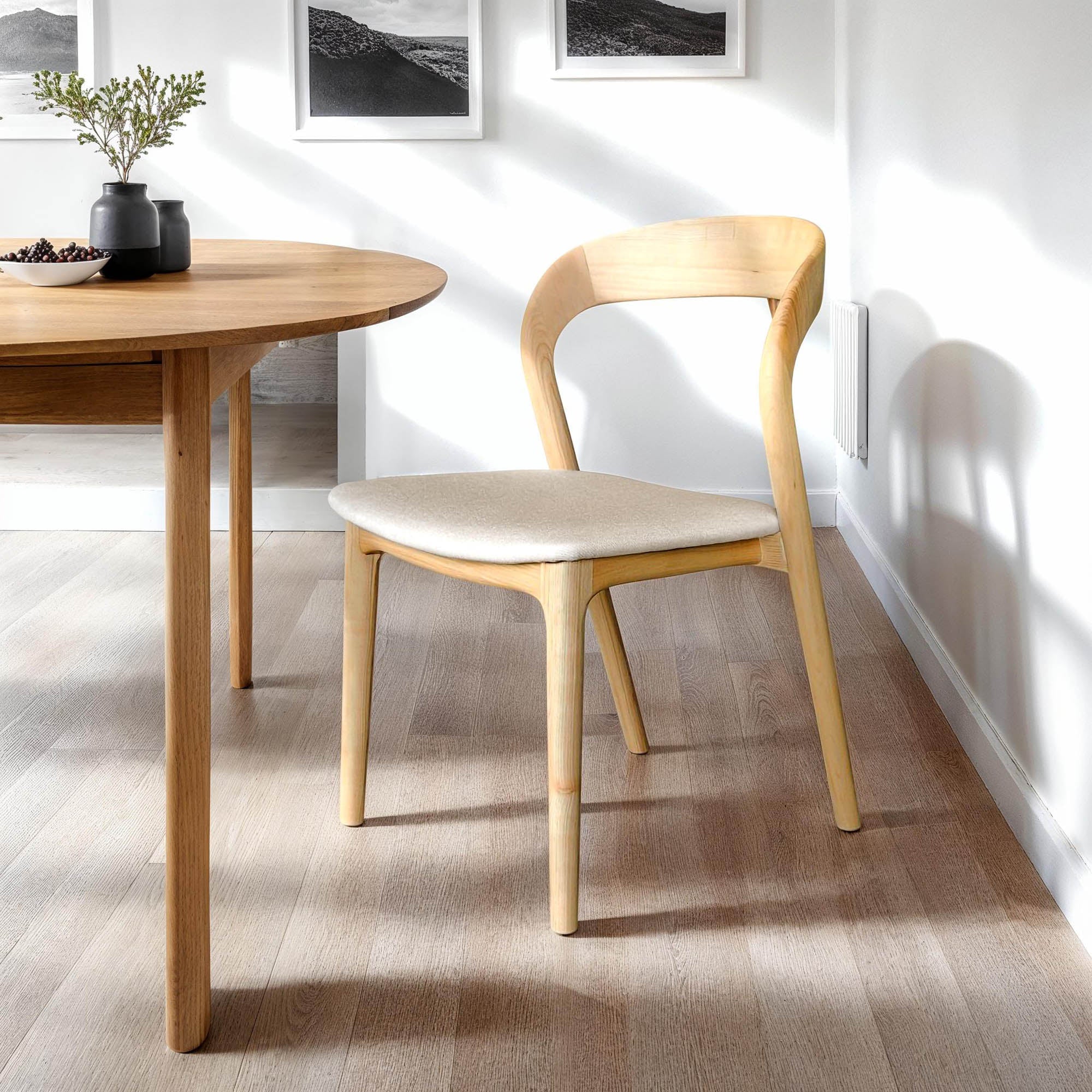 Rotondo Dining Chair - Natural Frame - Central Designs