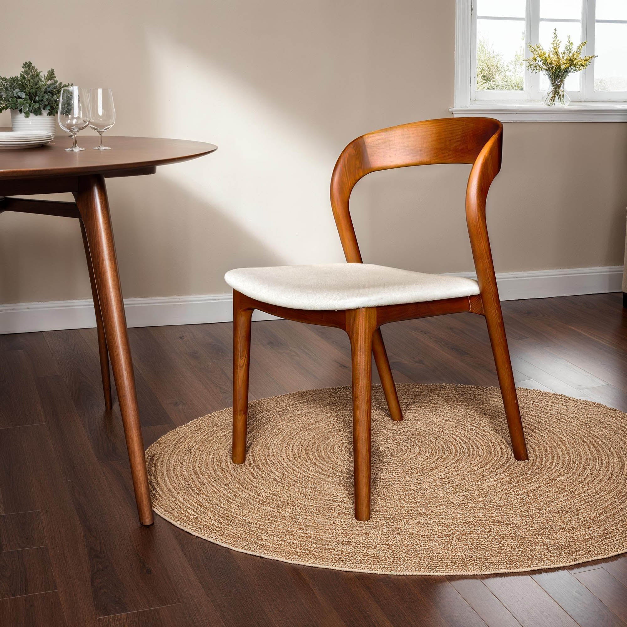Rotondo Dining Chair - Walnut Frame - Central Designs