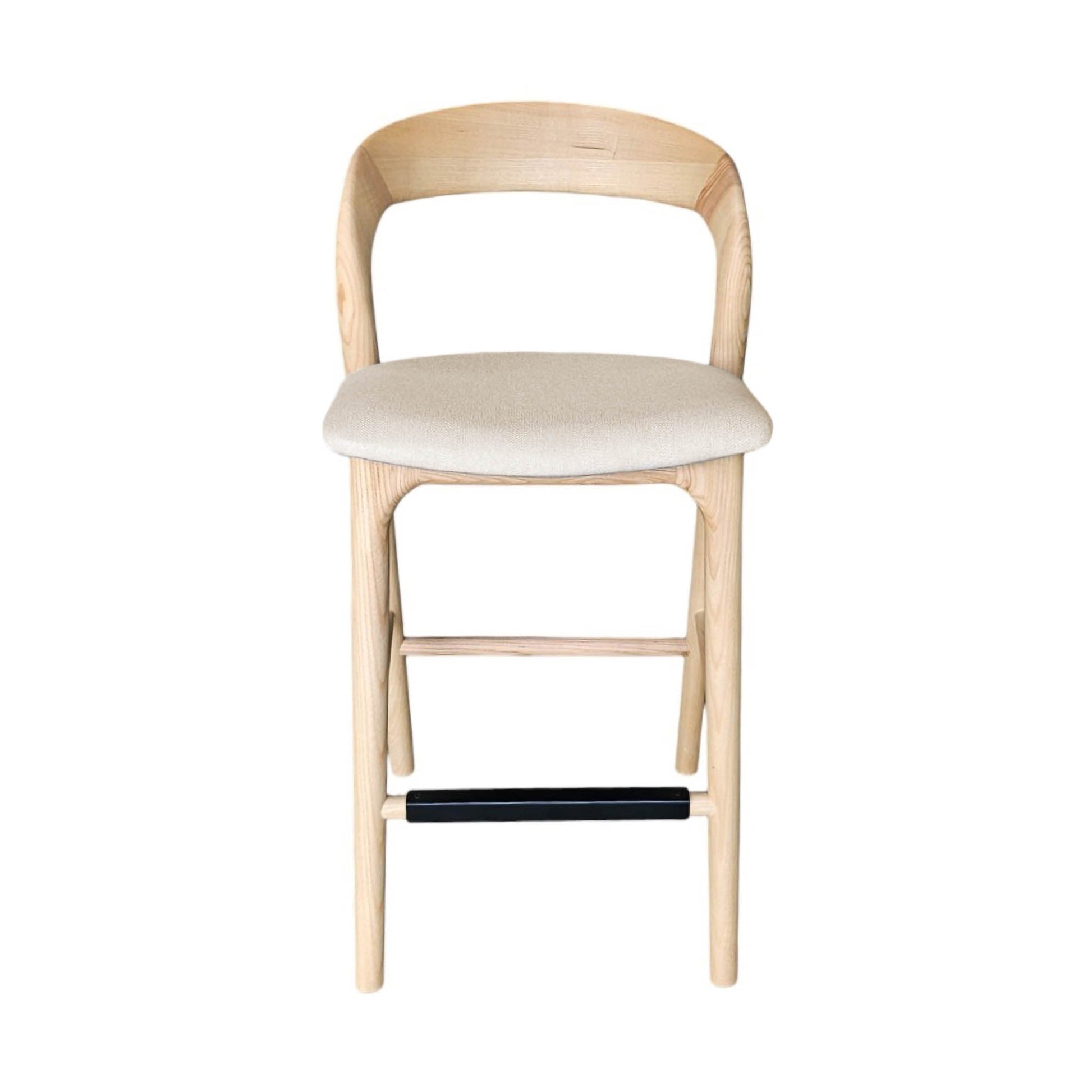 Rotondo Counter Stool - Natural Frame - Central Designs