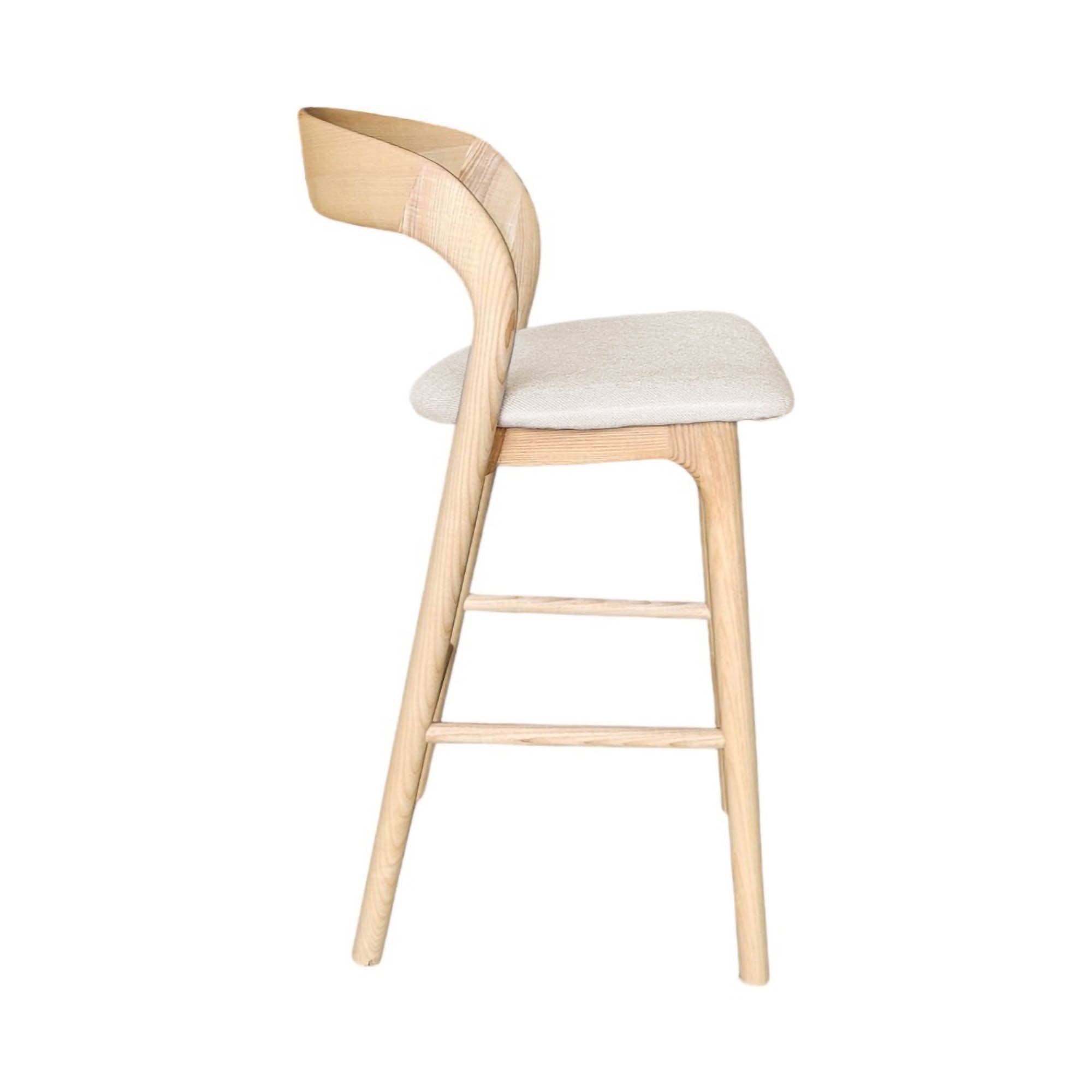 Rotondo Counter Stool - Natural Frame - Central Designs