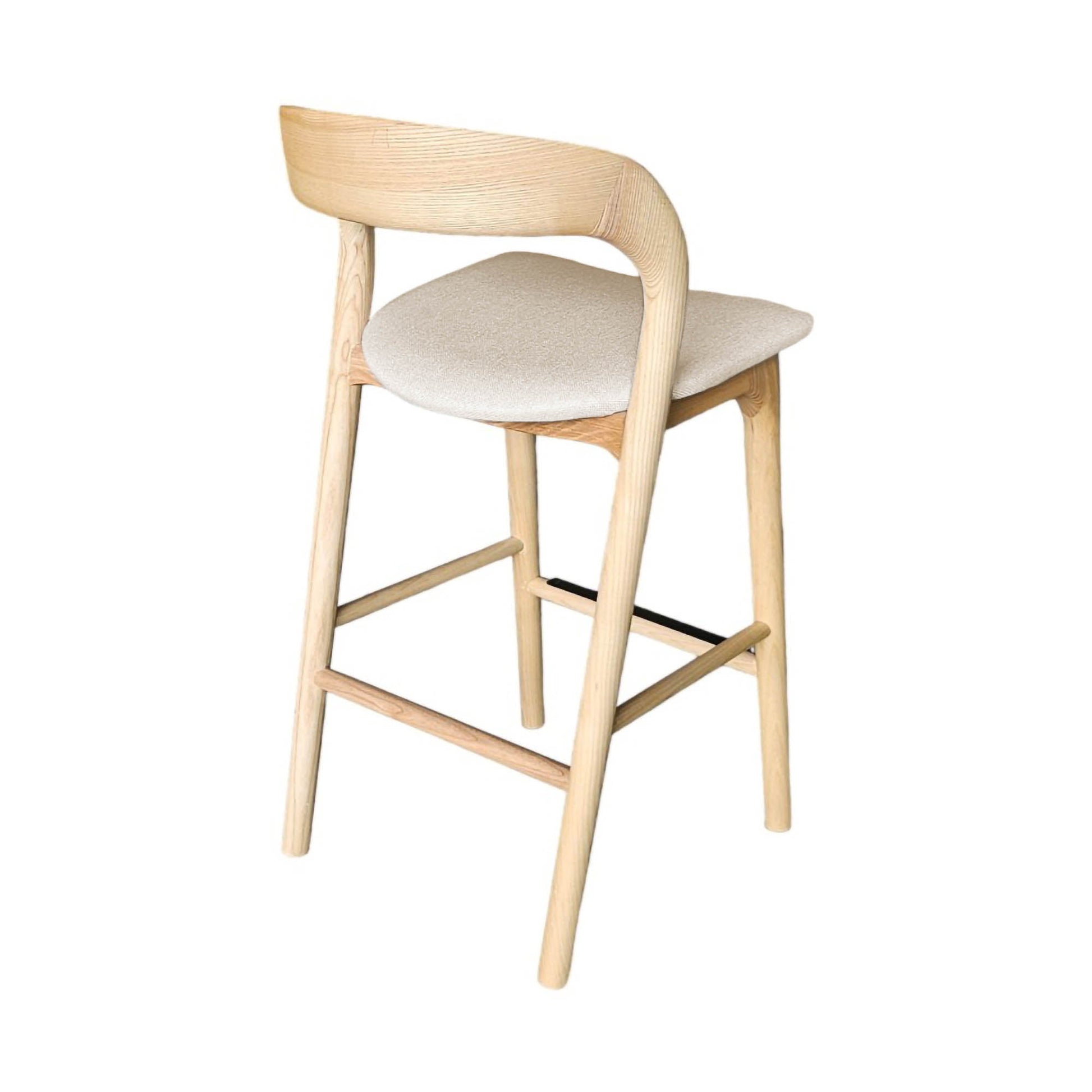 Rotondo Counter Stool - Natural Frame - Central Designs