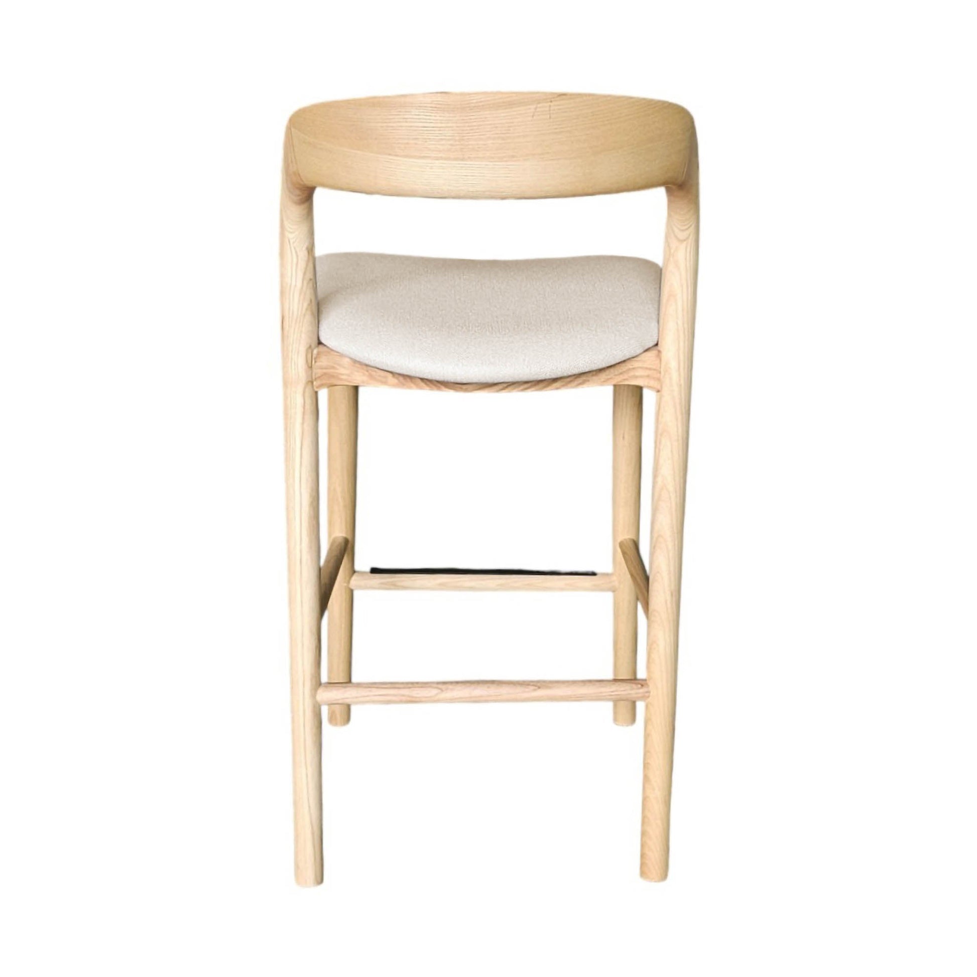 Rotondo Counter Stool - Natural Frame - Central Designs