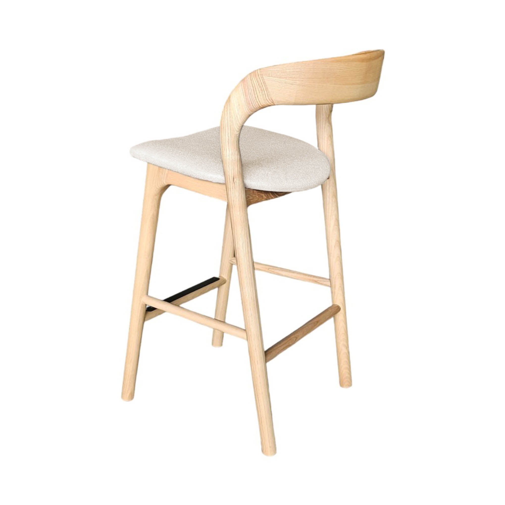 Rotondo Counter Stool - Natural Frame - Central Designs