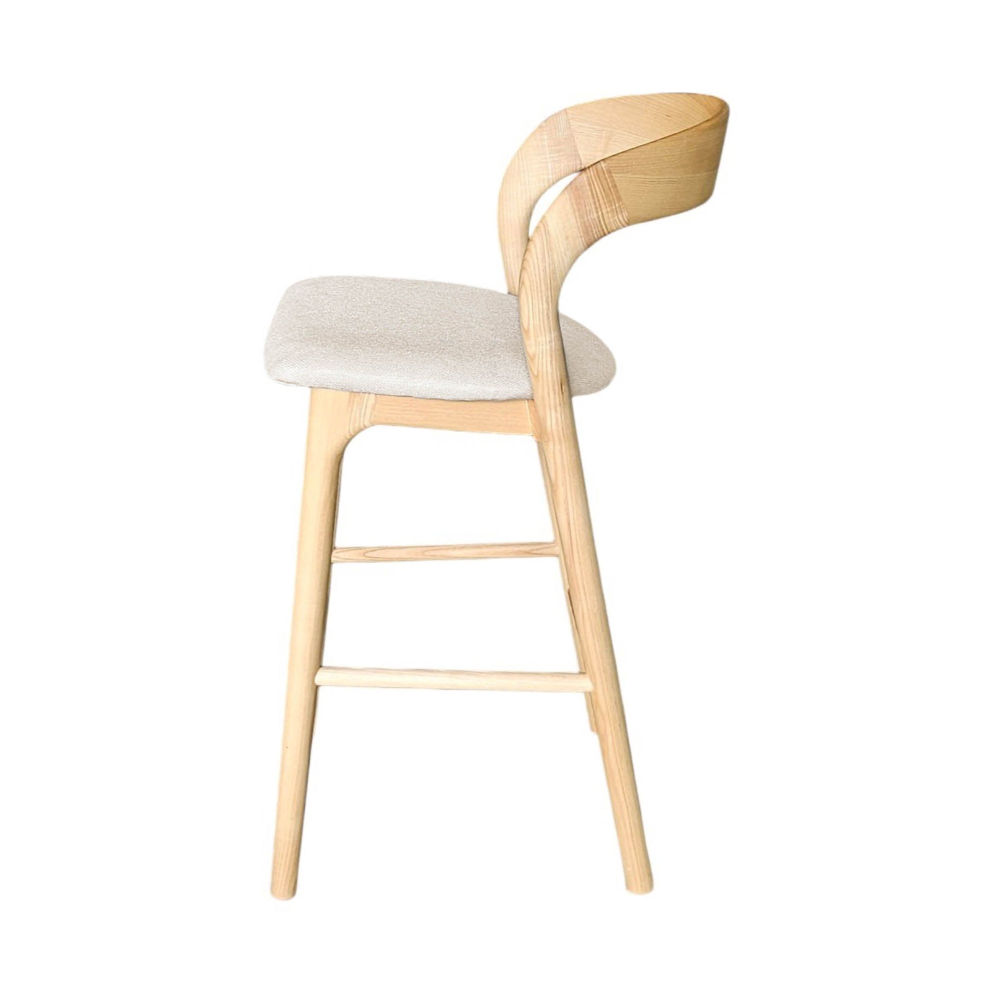 Rotondo Counter Stool - Natural Frame - Central Designs