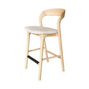 Rotondo Counter Stool - Natural Frame - Central Designs