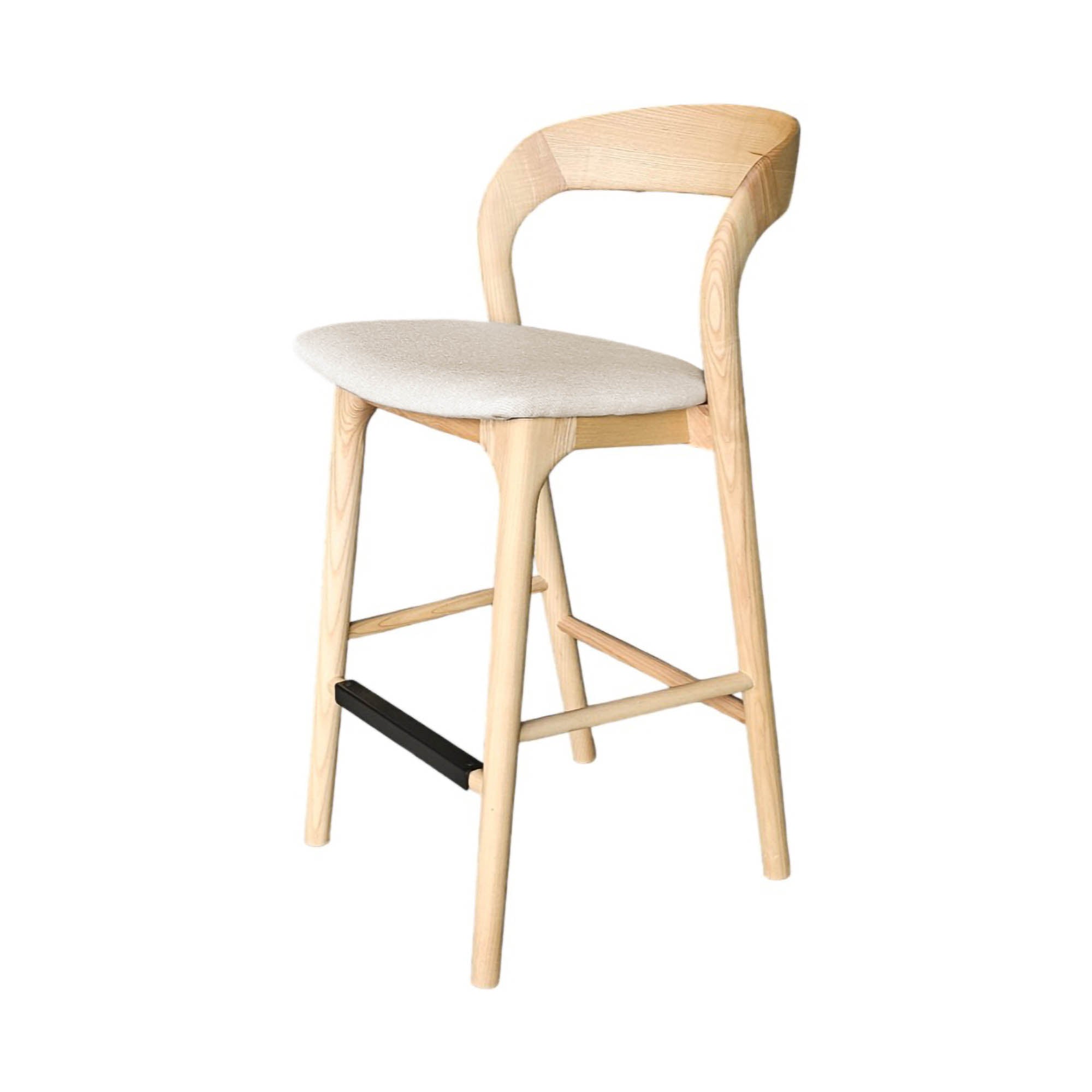 Rotondo Counter Stool - Natural Frame - Central Designs