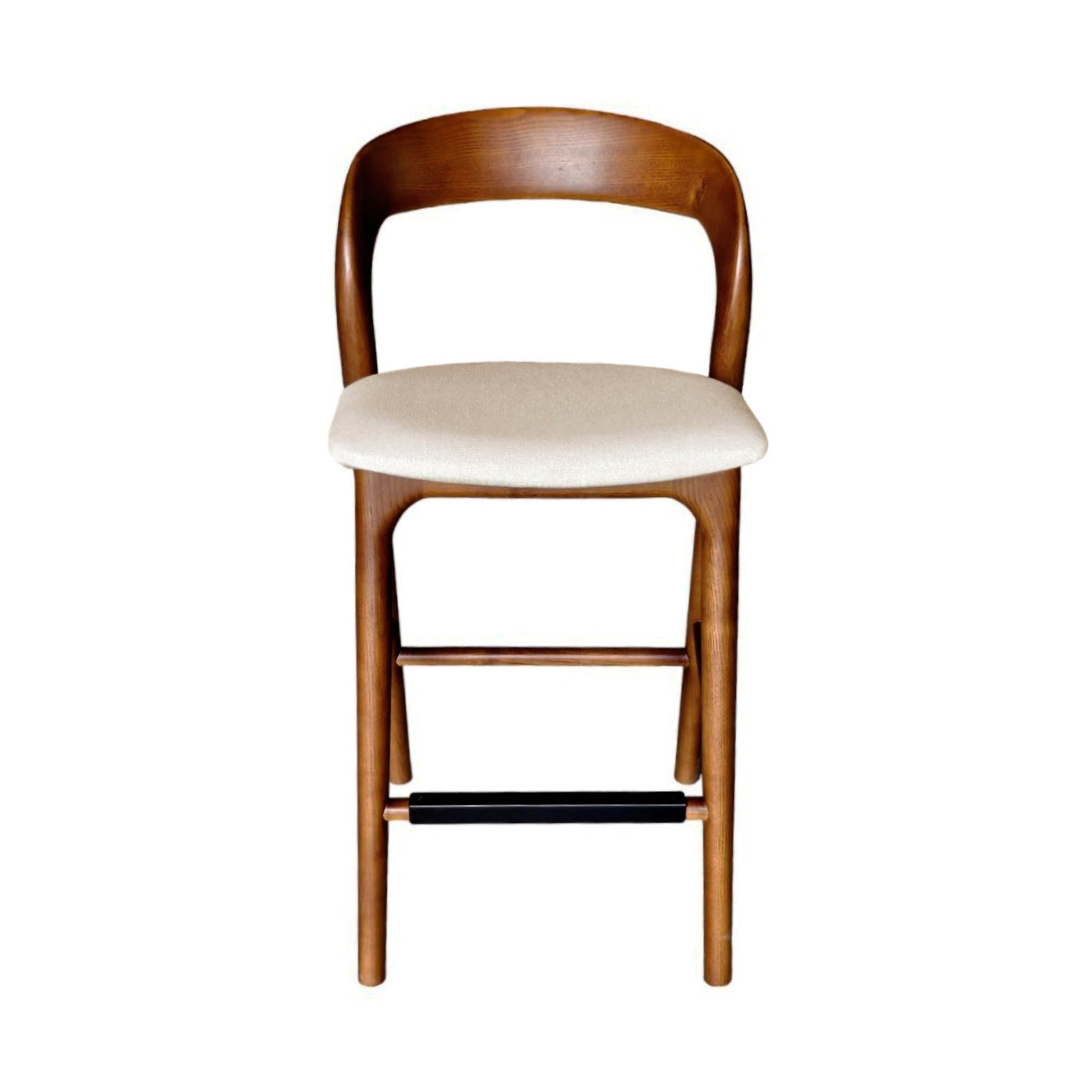 Rotondo Counter Stool - Walnut Frame - Central Designs