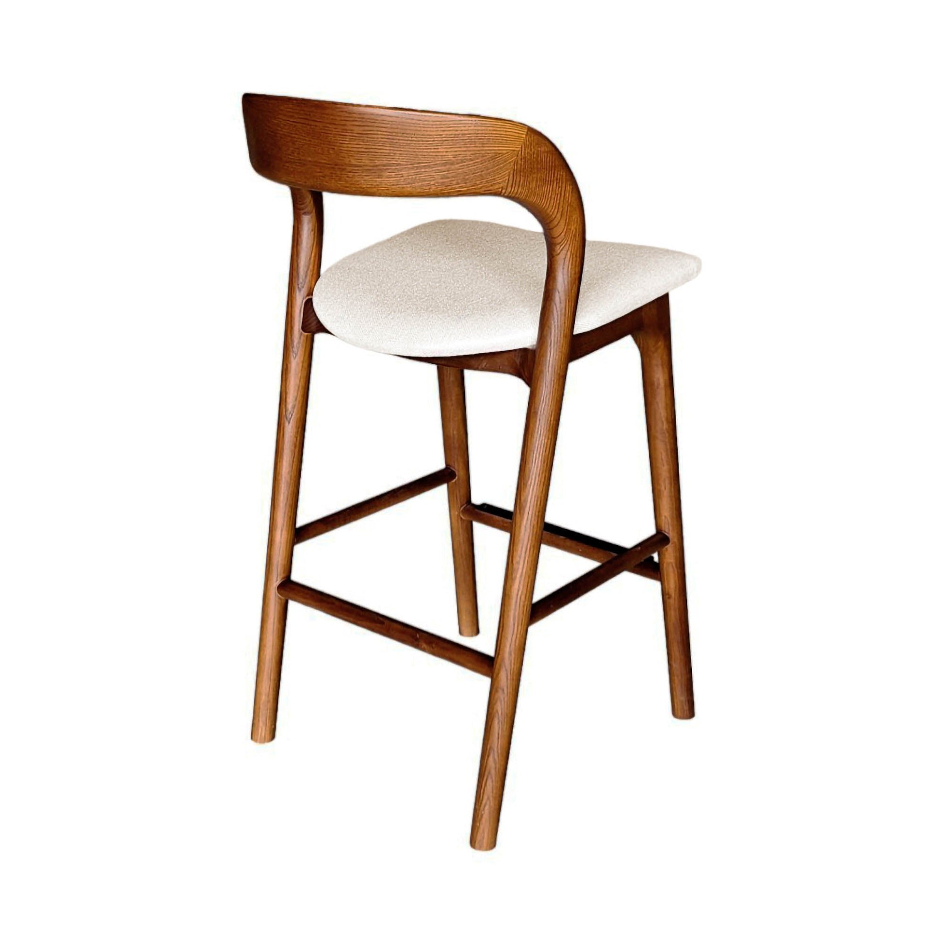 Rotondo Counter Stool - Walnut Frame - Central Designs