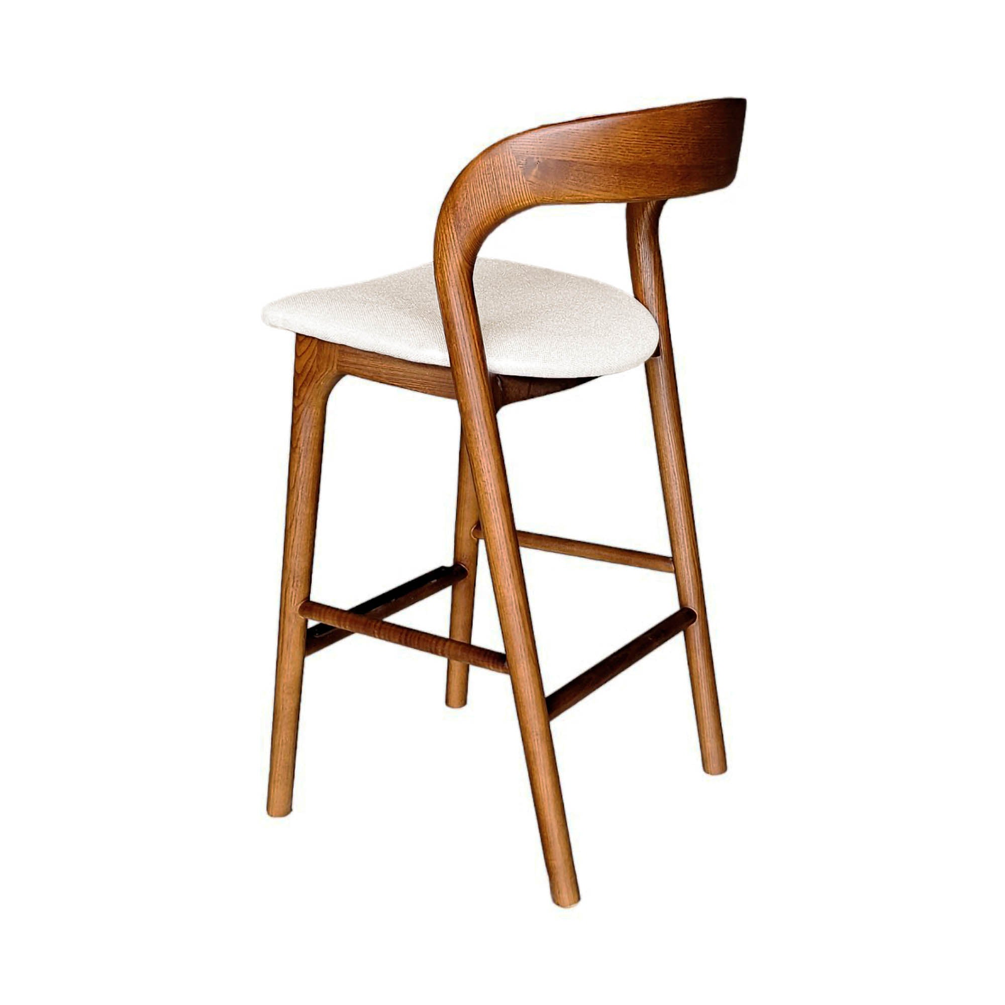 Rotondo Counter Stool - Walnut Frame - Central Designs