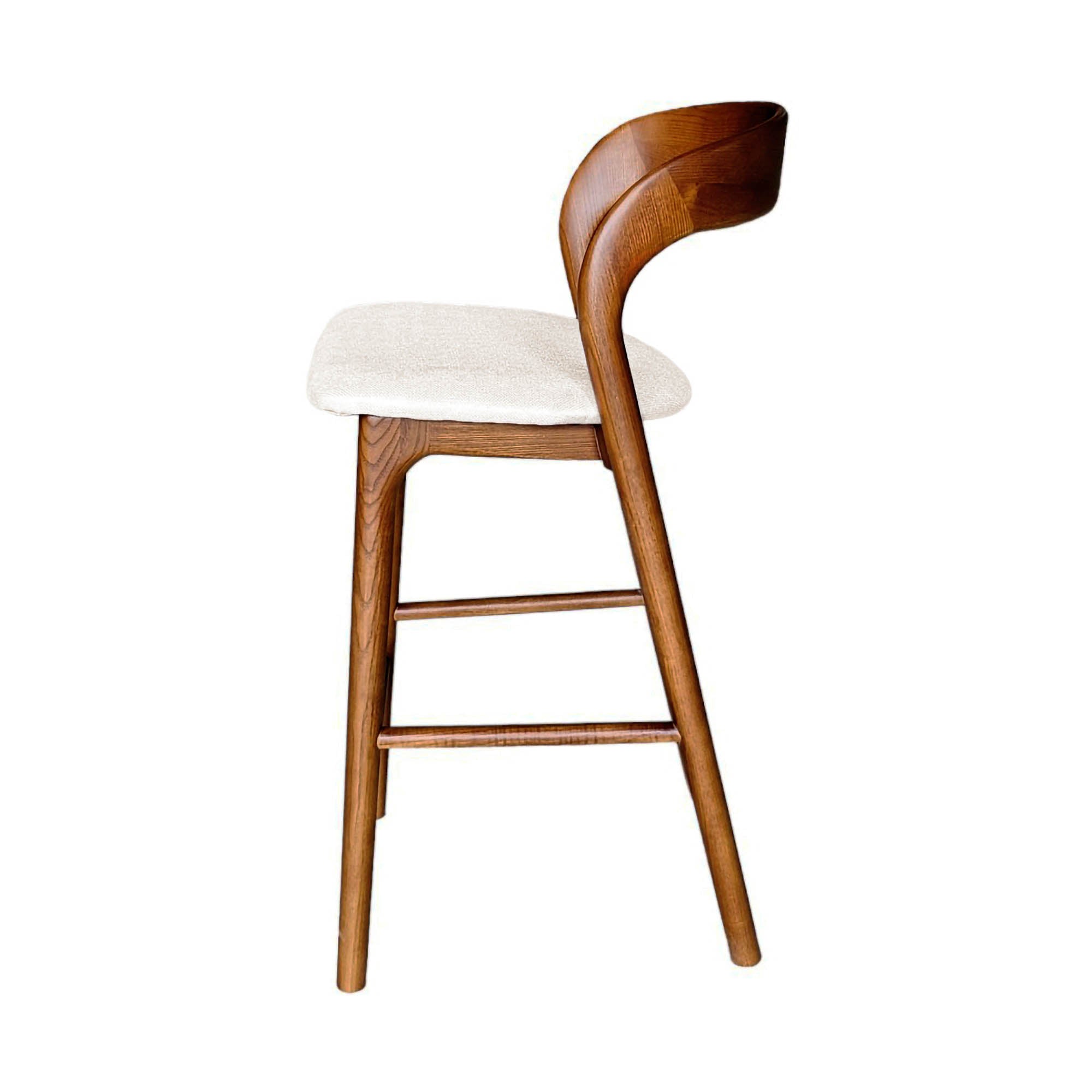 Rotondo Counter Stool - Walnut Frame - Central Designs