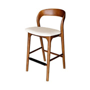 Rotondo Counter Stool - Walnut Frame - Central Designs