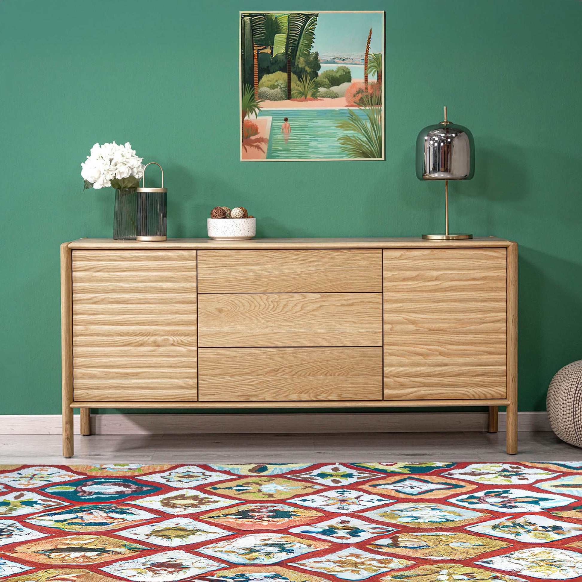 Runway Sideboard - Light Oak - Central Designs