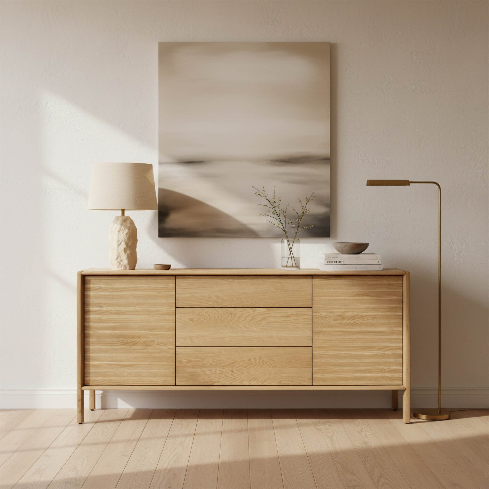 Runway 6 Drawer Dresser - Light Oak - Central Designs