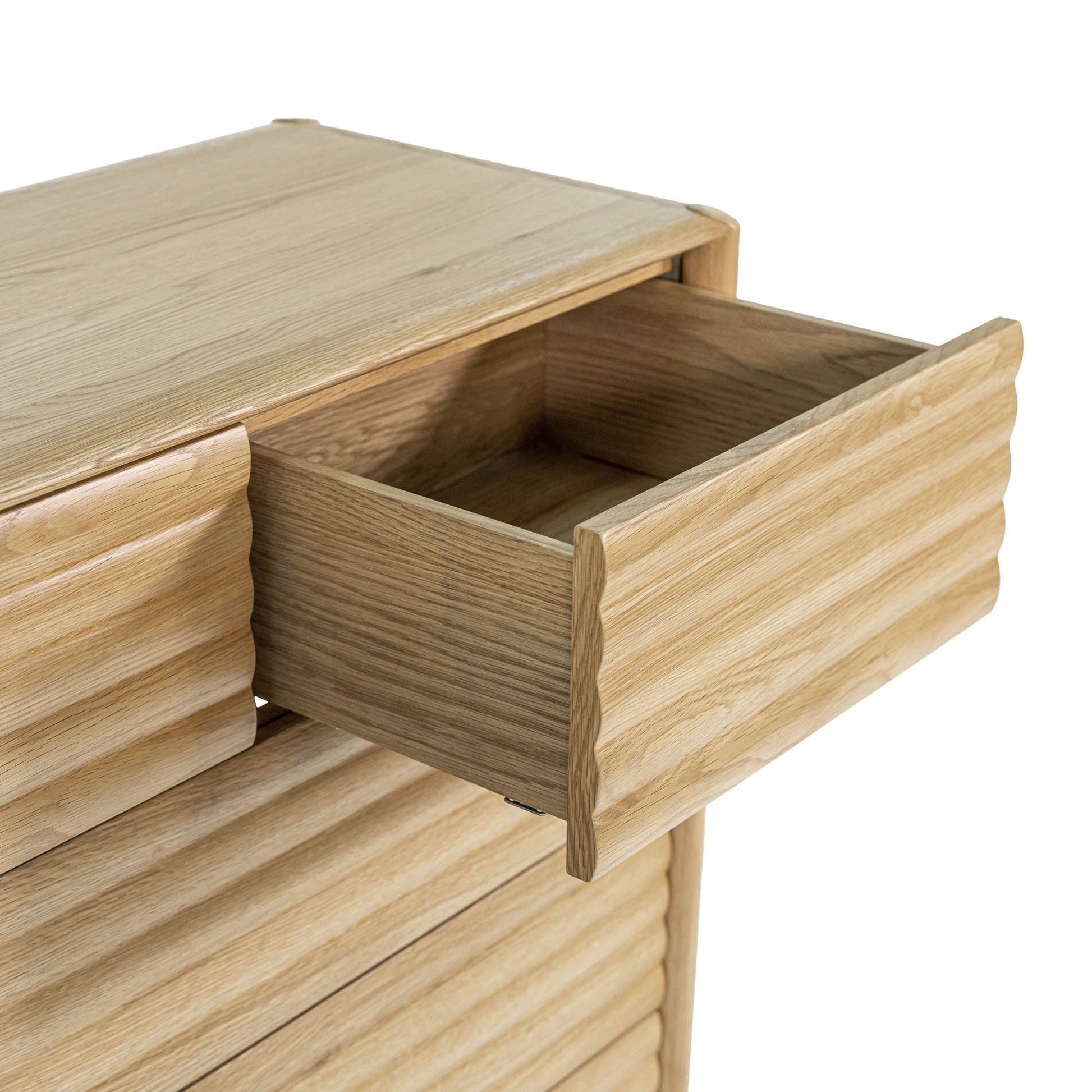 Runway 5 Drawer Chest - Light Oak - Central Designs