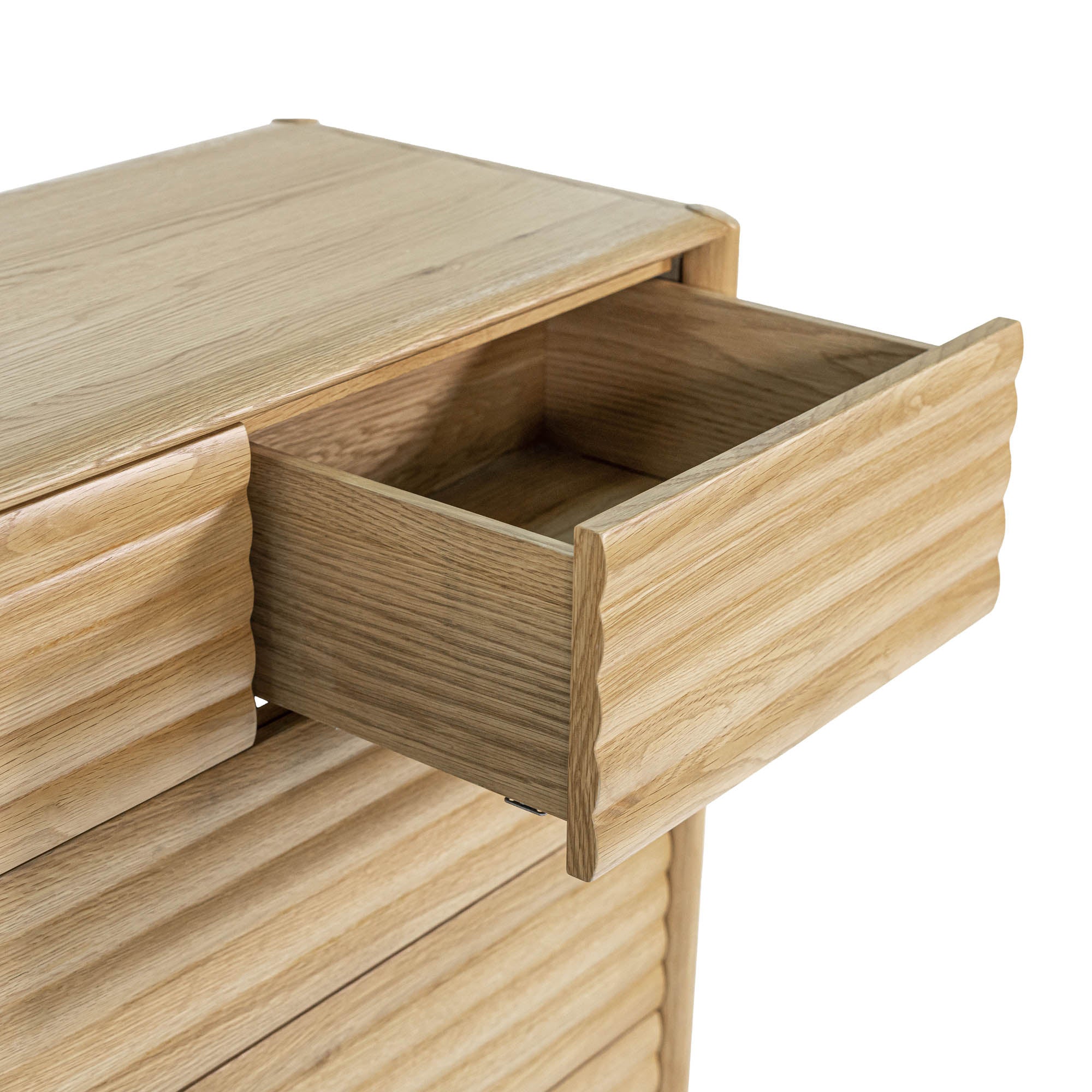 Runway 5 Drawer Chest - Light Oak - Central Designs