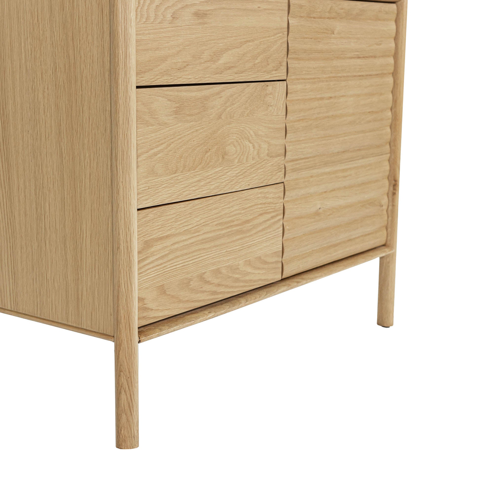 Runway 5 Drawer Chest - Light Oak