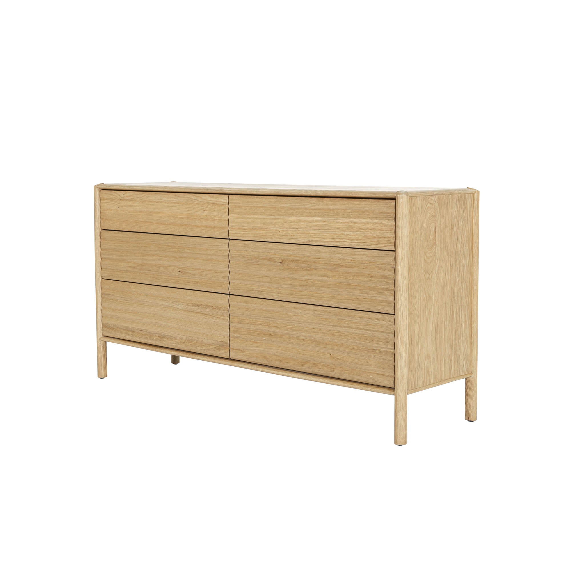 Runway 6 Drawer Dresser - Light Oak - Central Designs