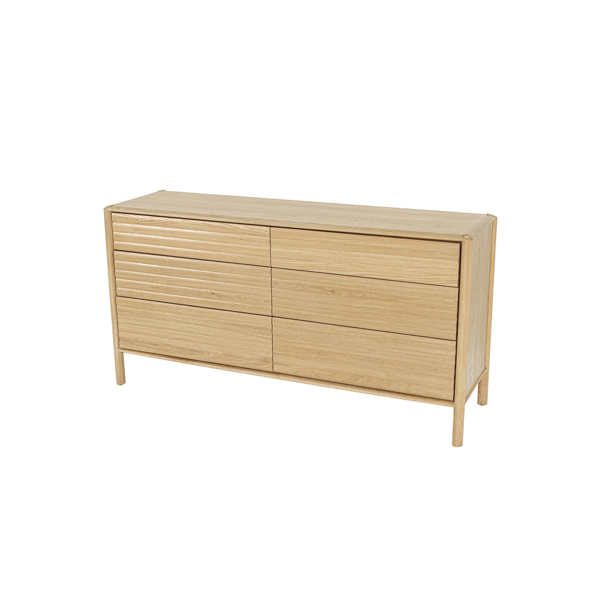 Runway 6 Drawer Dresser - Light Oak - Central Designs