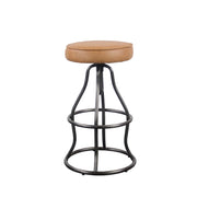 Bowie Stool - Cognac Leather - Central Designs