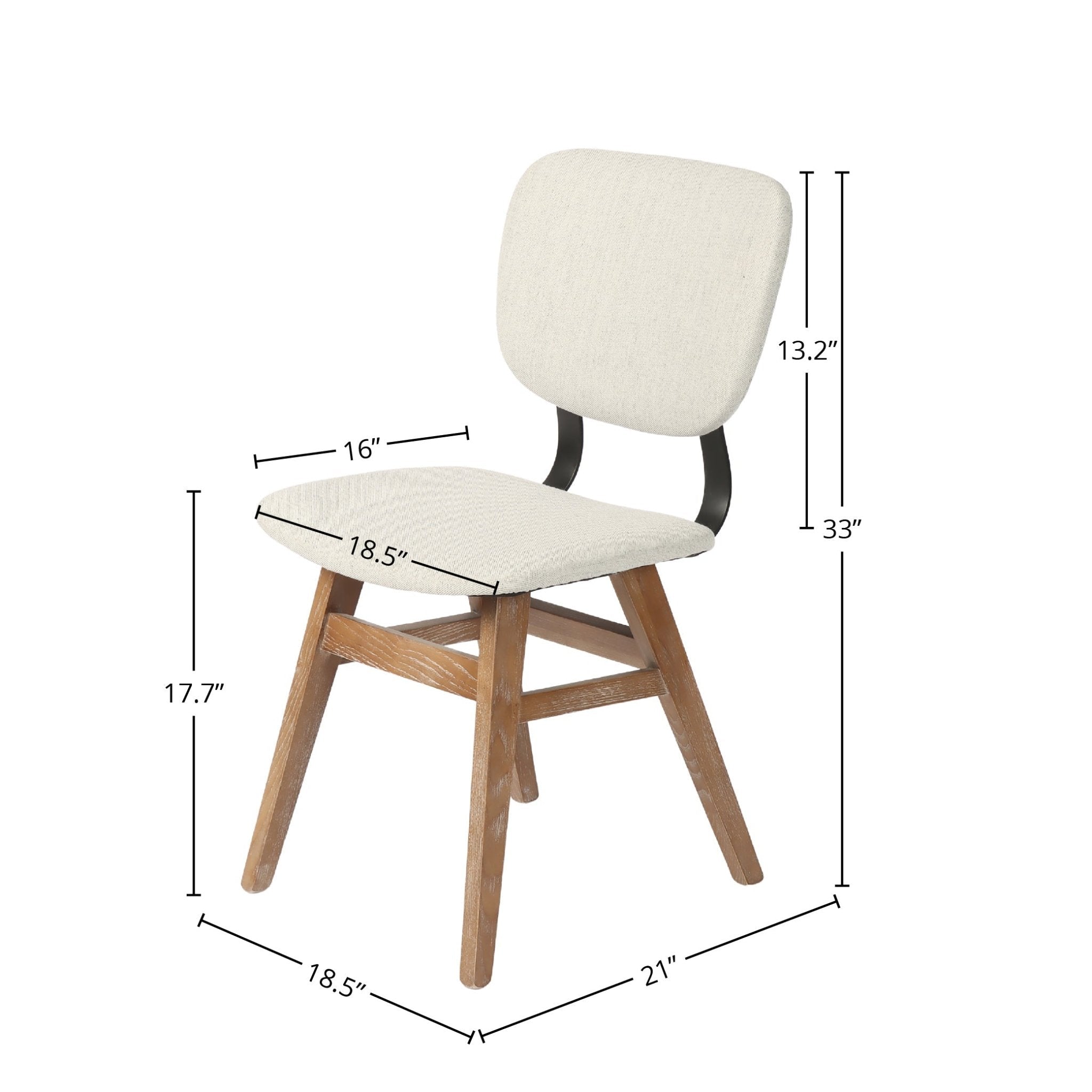 Fraser Dining Chair - Tweed Haze - Central Designs