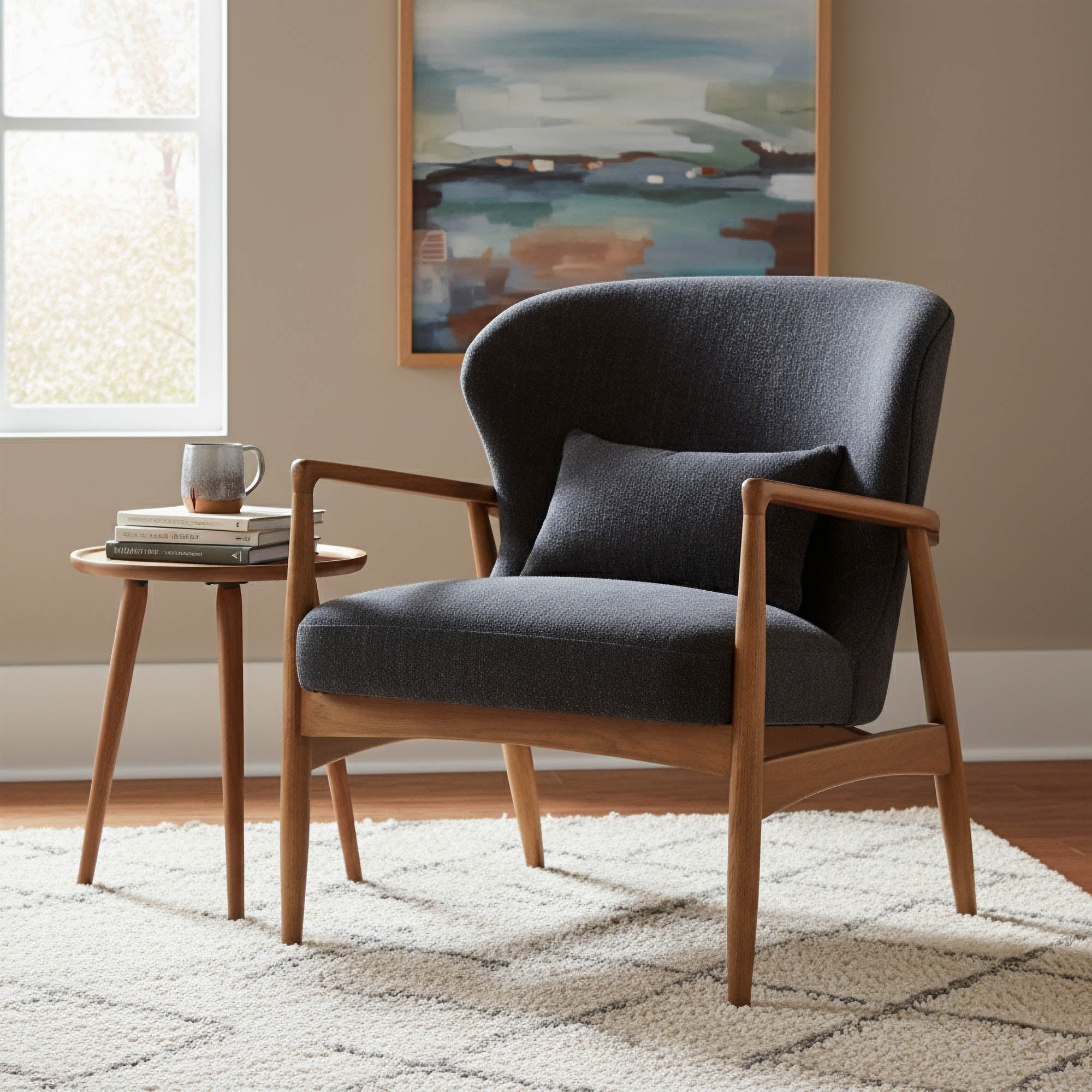 Rhodes Club Chair - Inkwell - Central Designs
