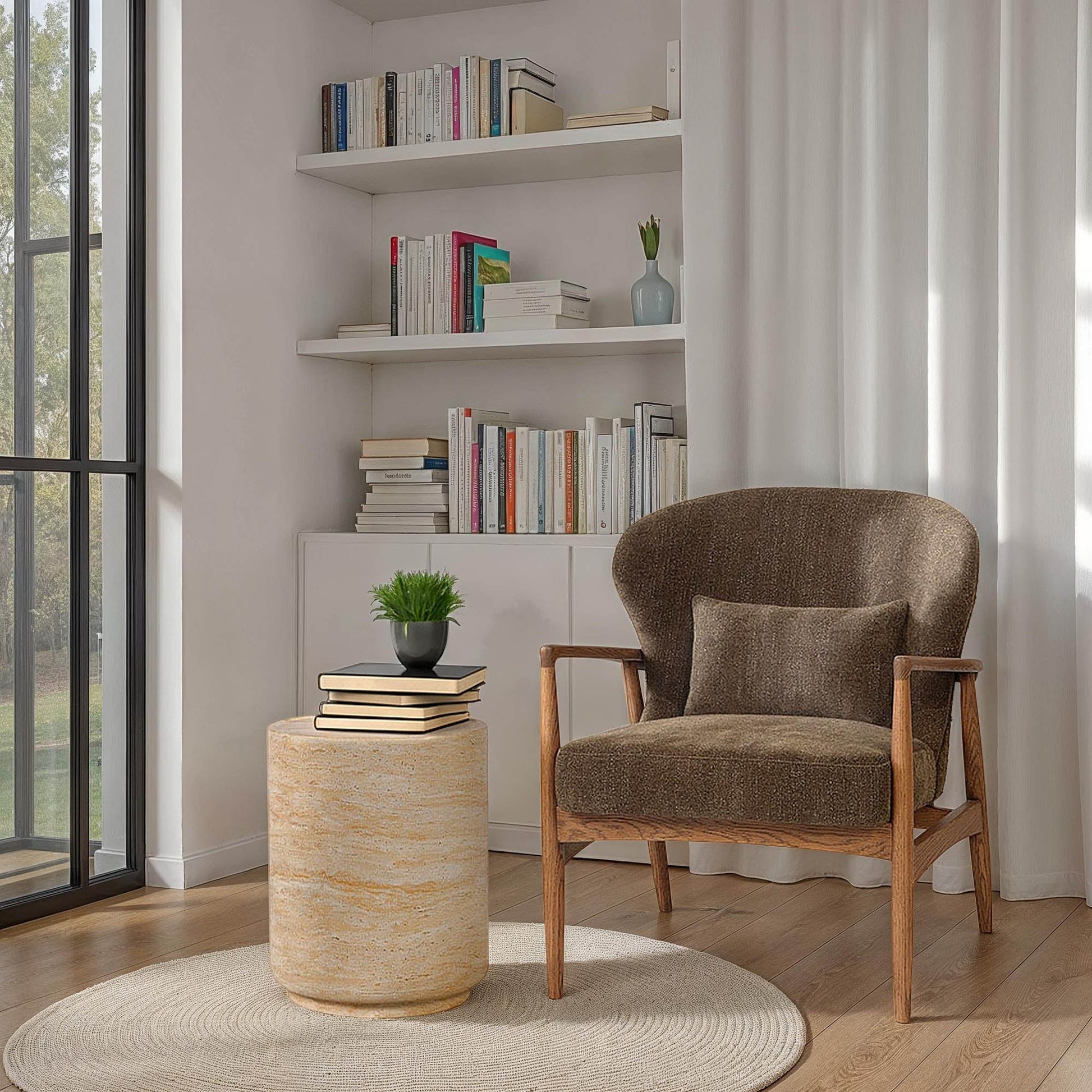 Rhodes Club Chair - Nettle - Central Designs