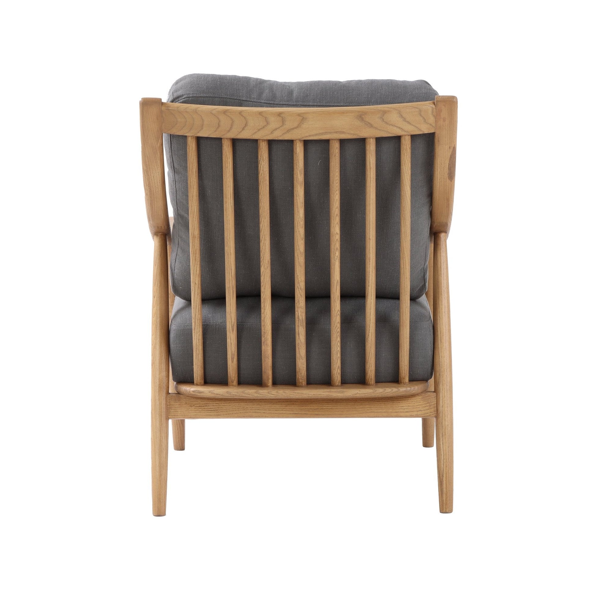Kinsley Club Chair - Stormy Grey/Natural Frame - Central Designs