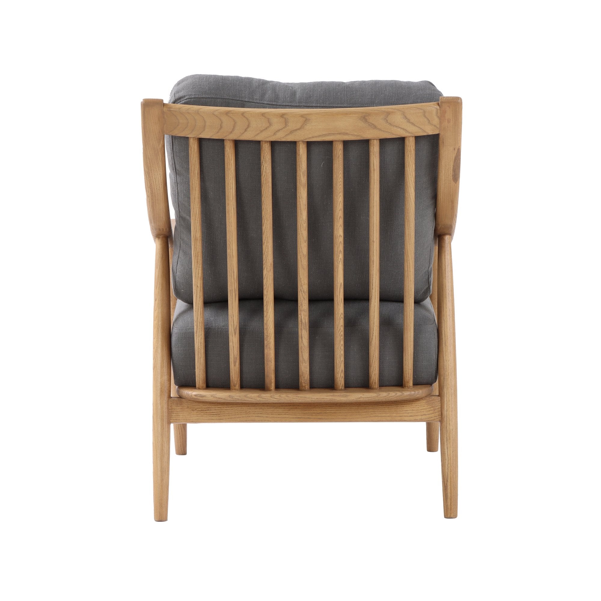 Kinsley Club Chair - Stormy Grey/Natural Frame - Central Designs
