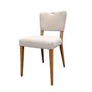 Luella Dining Chair - Sandy Beige/Cool Brown Legs - Central Designs