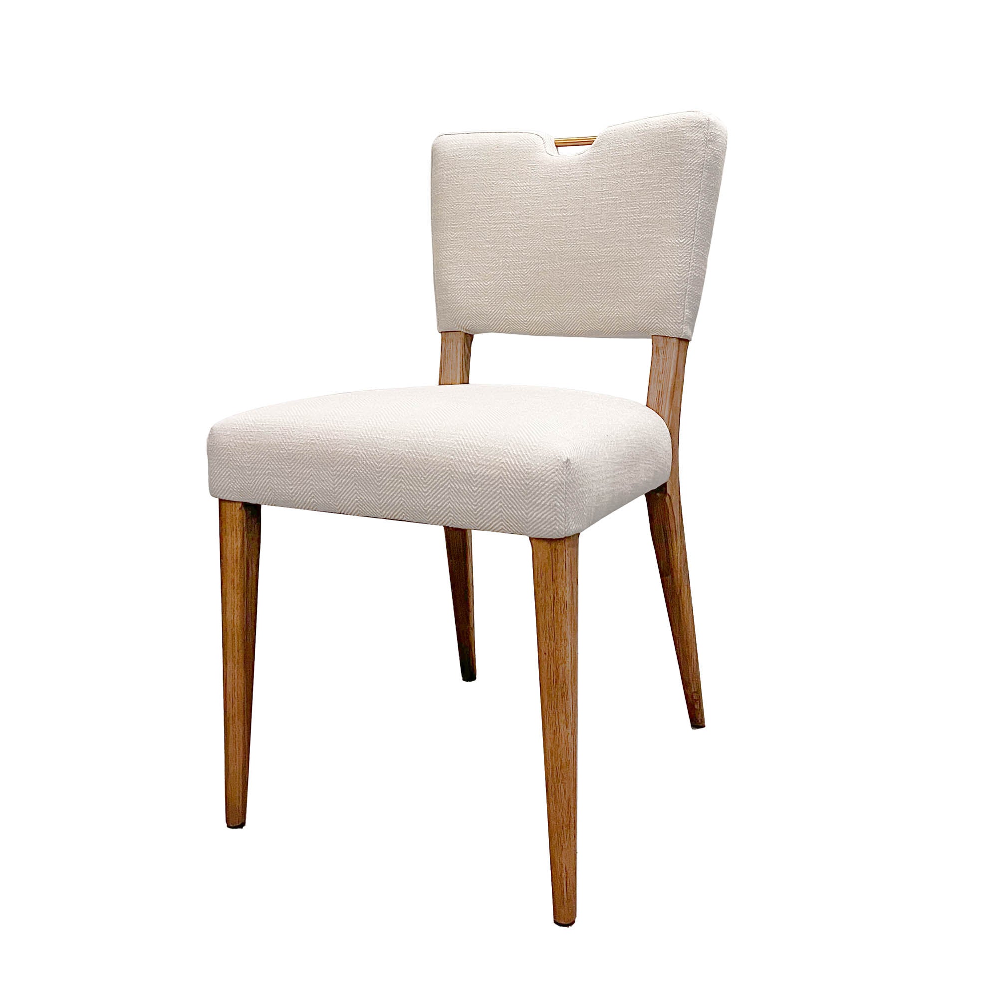 Luella Dining Chair - Sandy Beige/Cool Brown Legs - Central Designs