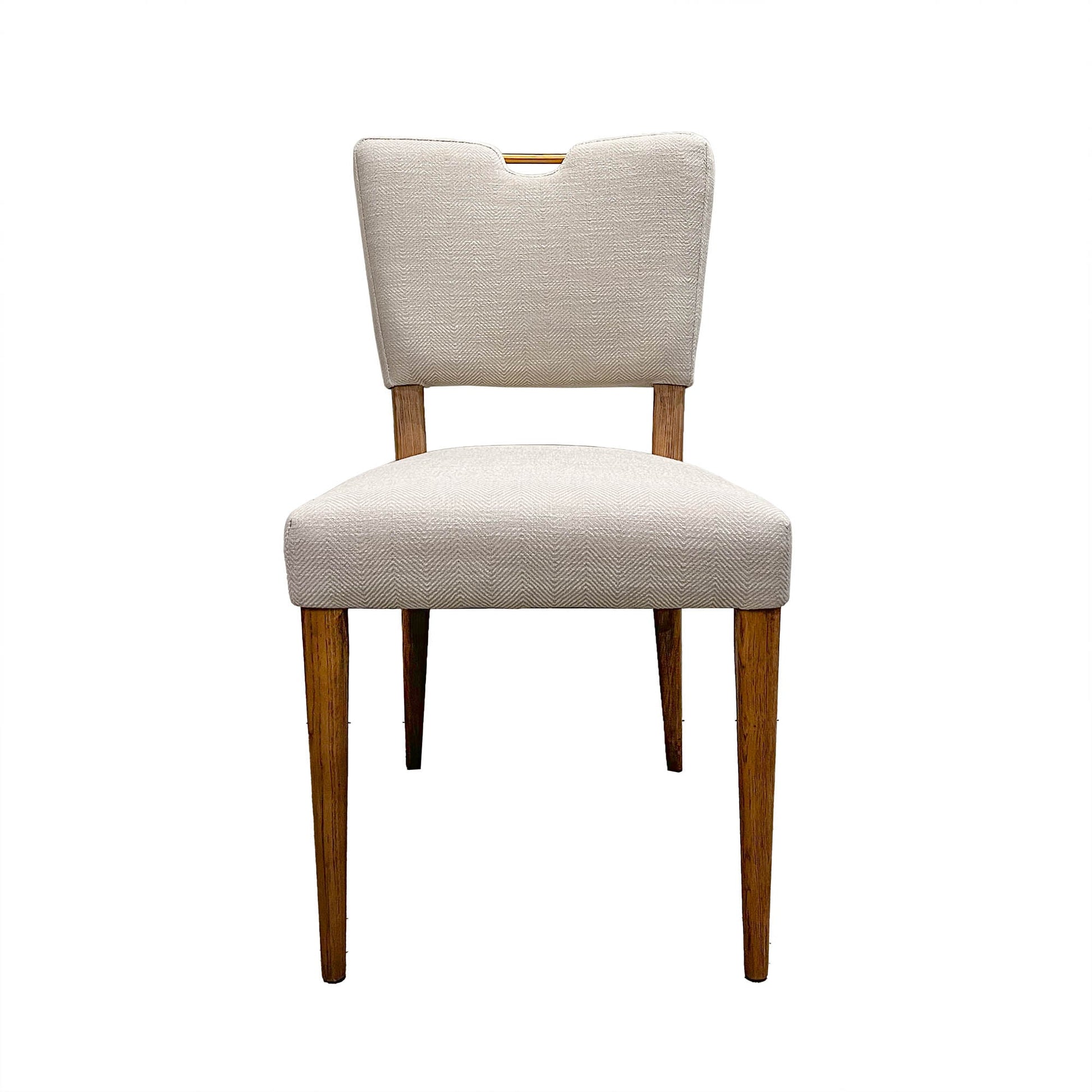 Luella Dining Chair - Sandy Beige/Cool Brown Legs - Central Designs