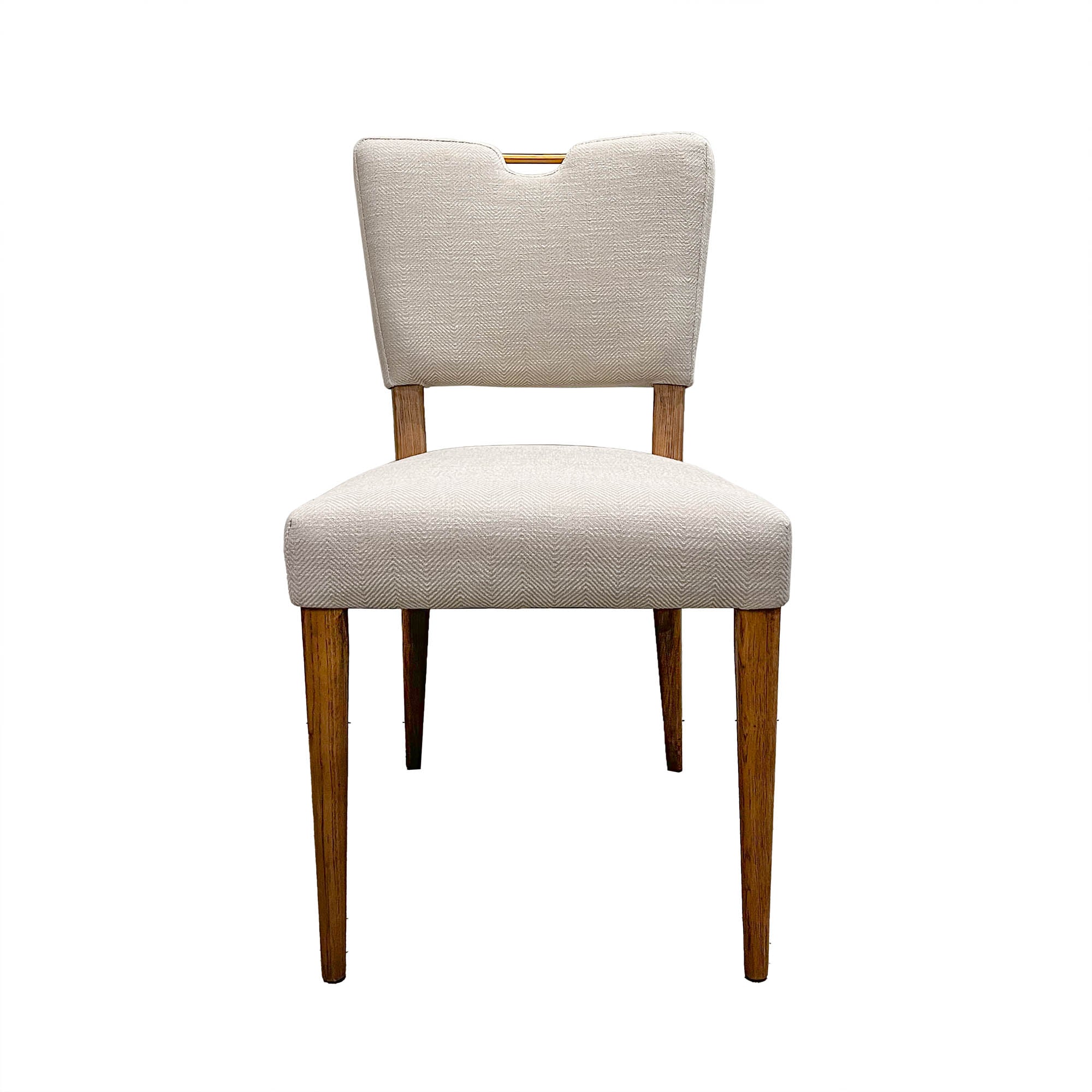 Luella Dining Chair - Sandy Beige/Cool Brown Legs - Central Designs