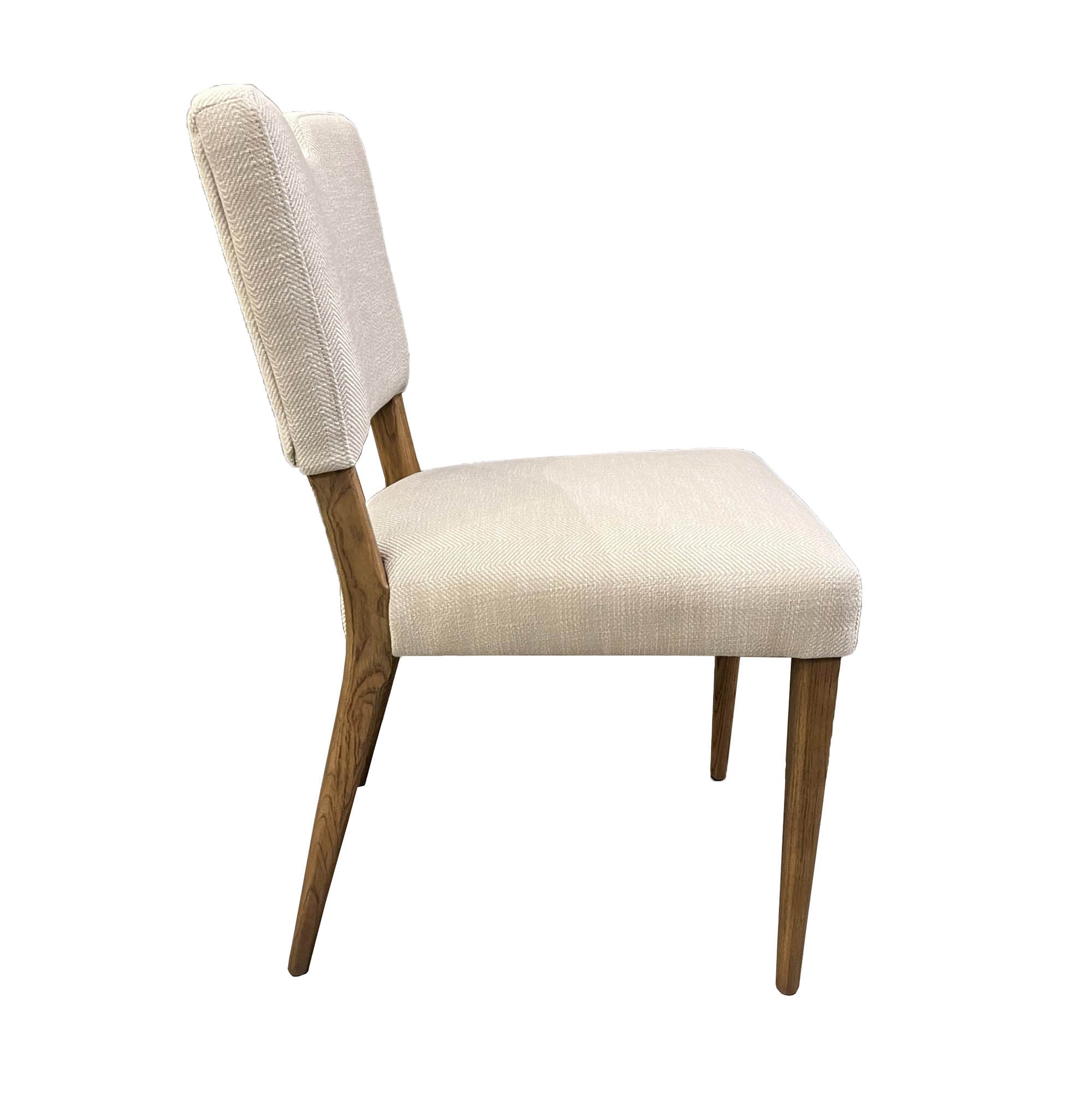Luella Dining Chair - Sandy Beige/Cool Brown Legs - Central Designs