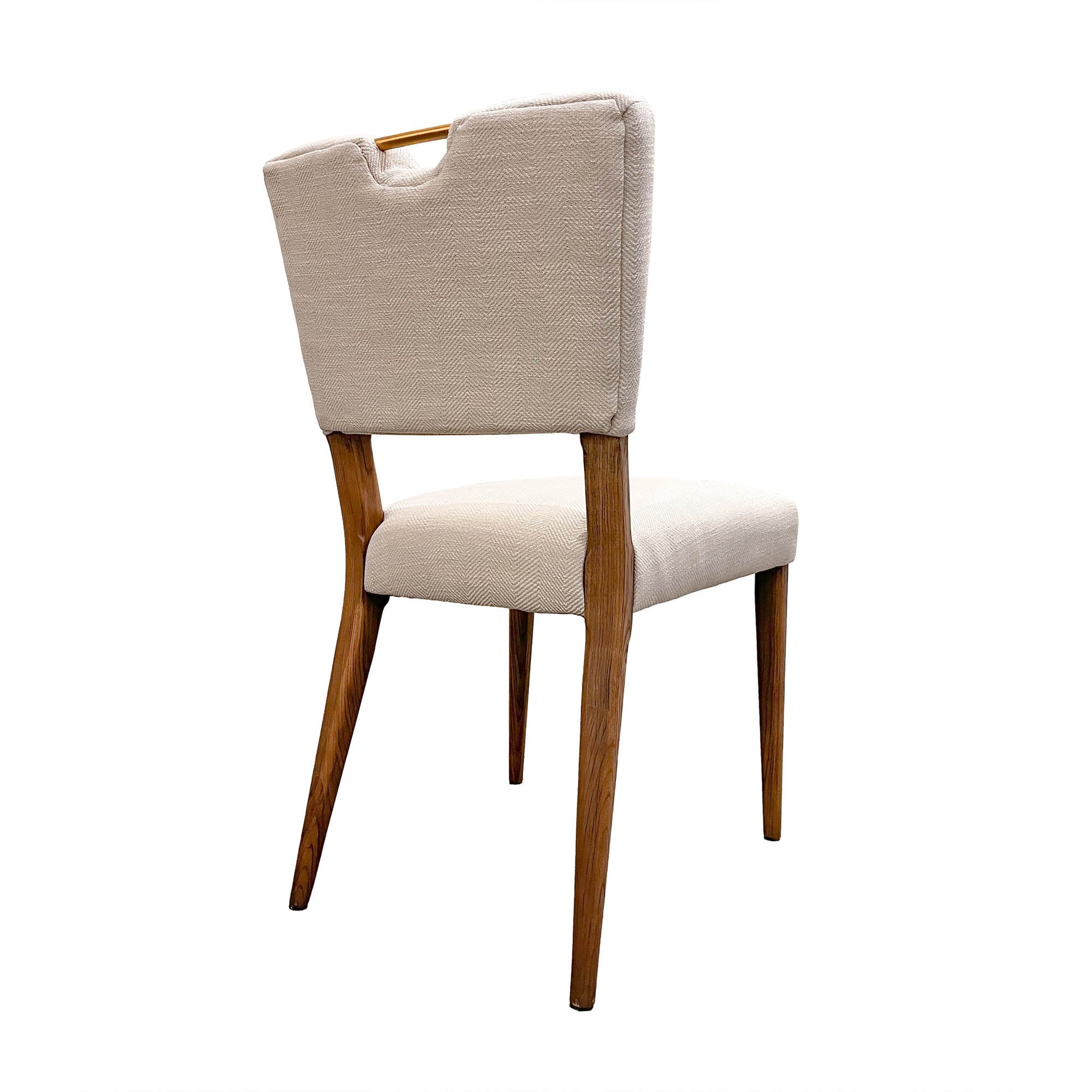 Luella Dining Chair - Sandy Beige/Cool Brown Legs - Central Designs