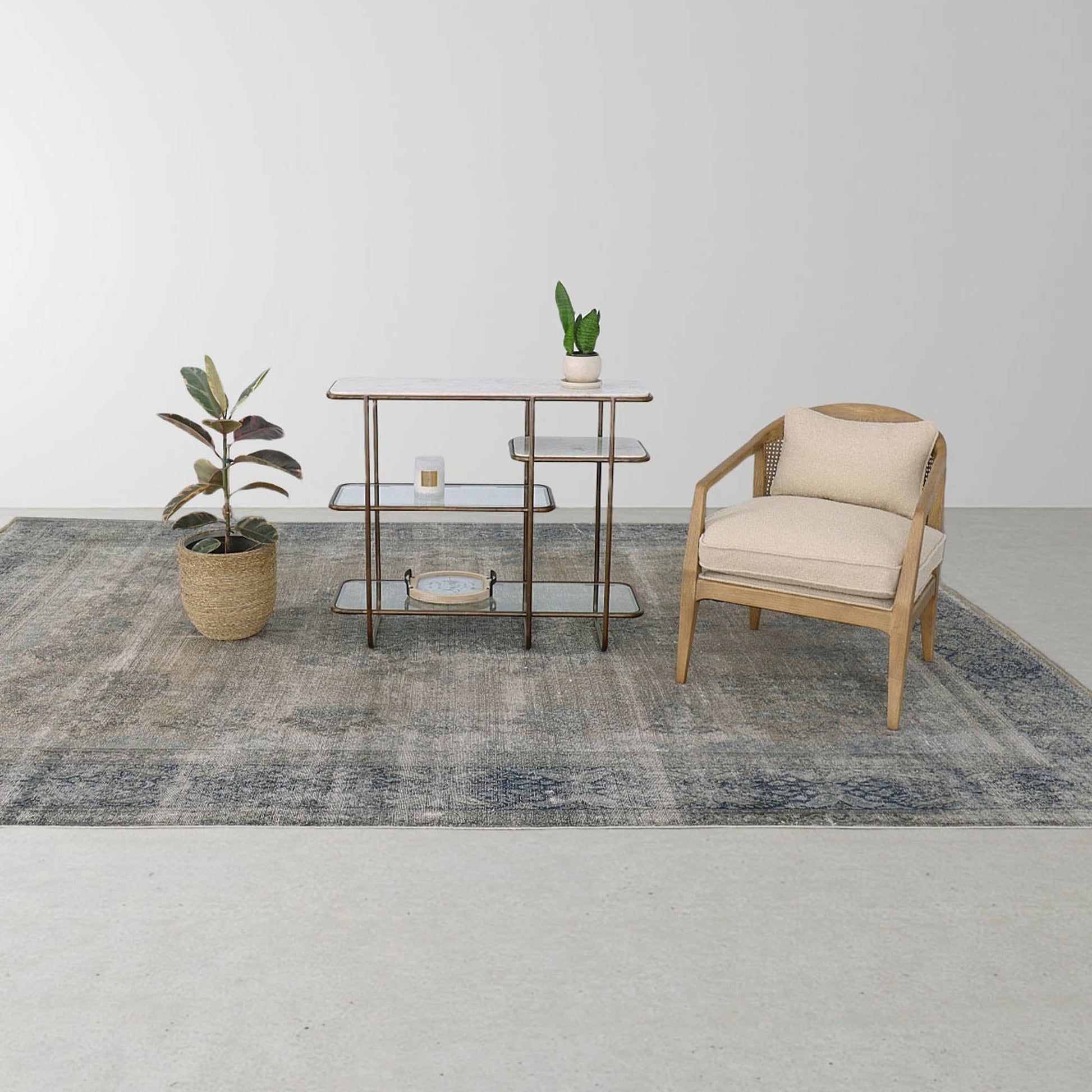 Rosa Club Chair - Sand Boucle - Central Designs