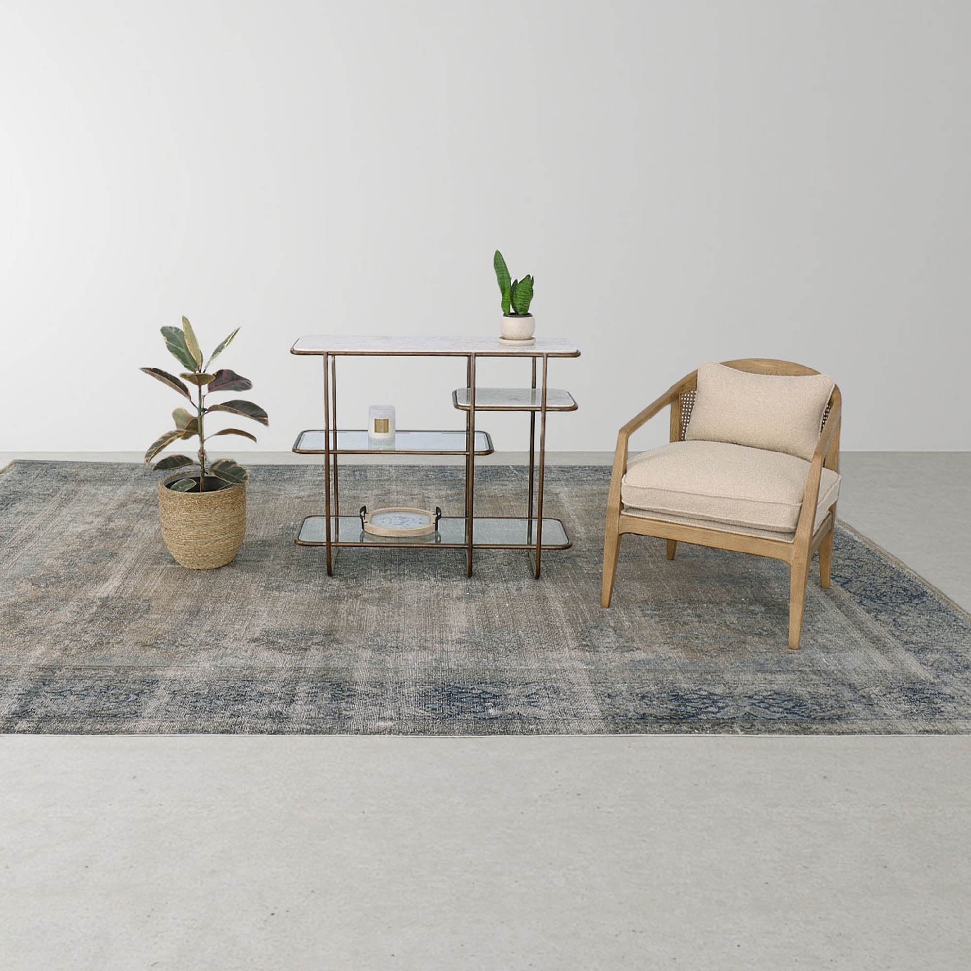 Rosa Club Chair - Sand Boucle - Central Designs