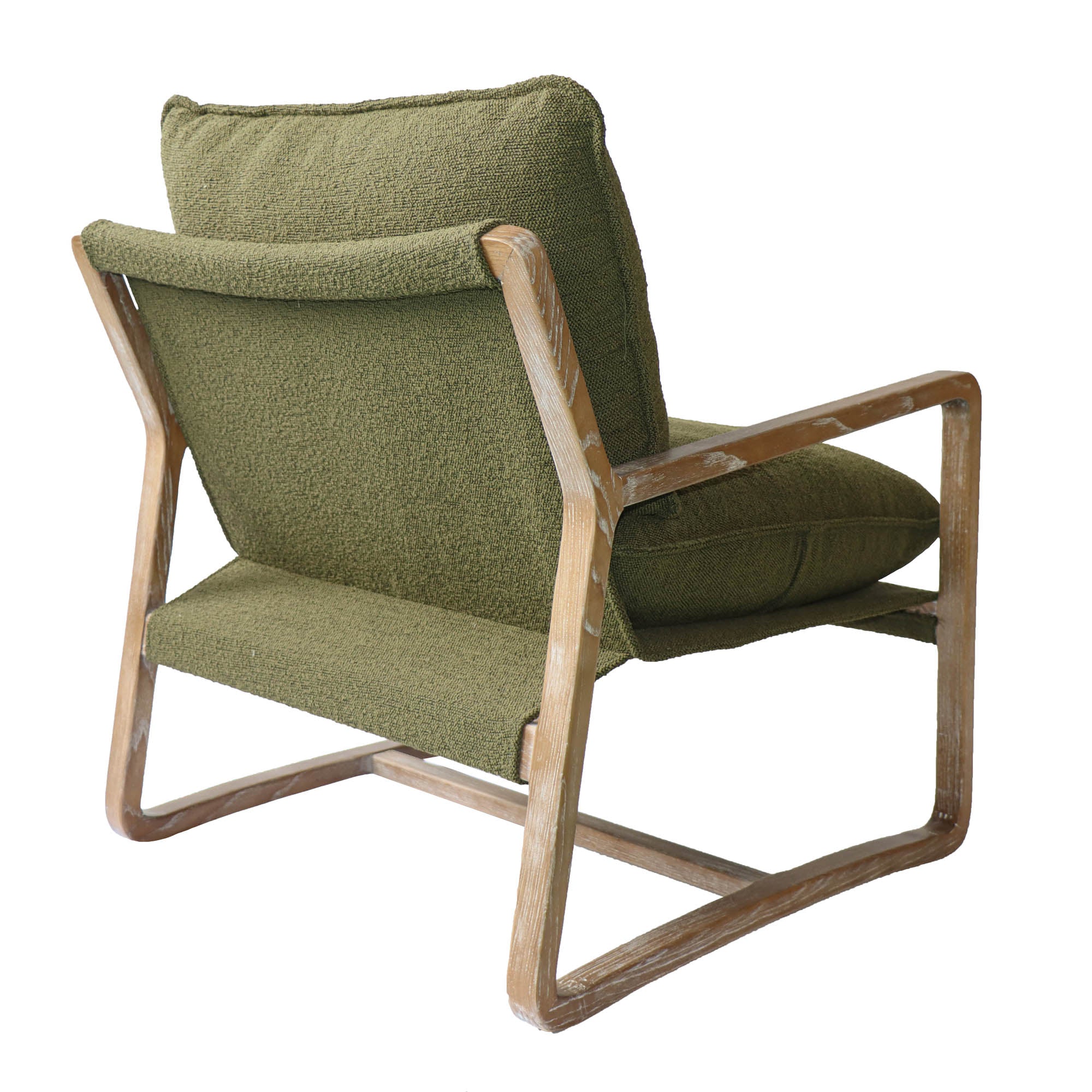 Huntington Club Chair - Moss Boucle - Central Designs
