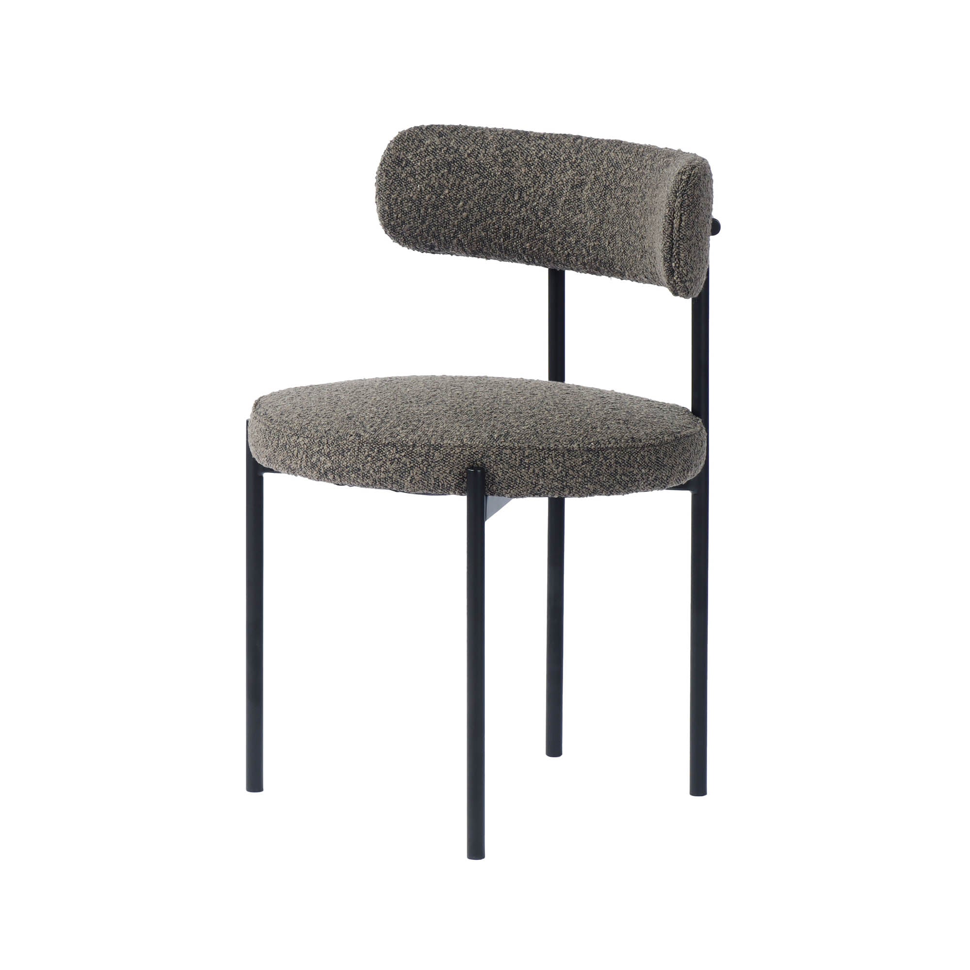 Cleo Dining Chair - Brown Boucle - Central Designs
