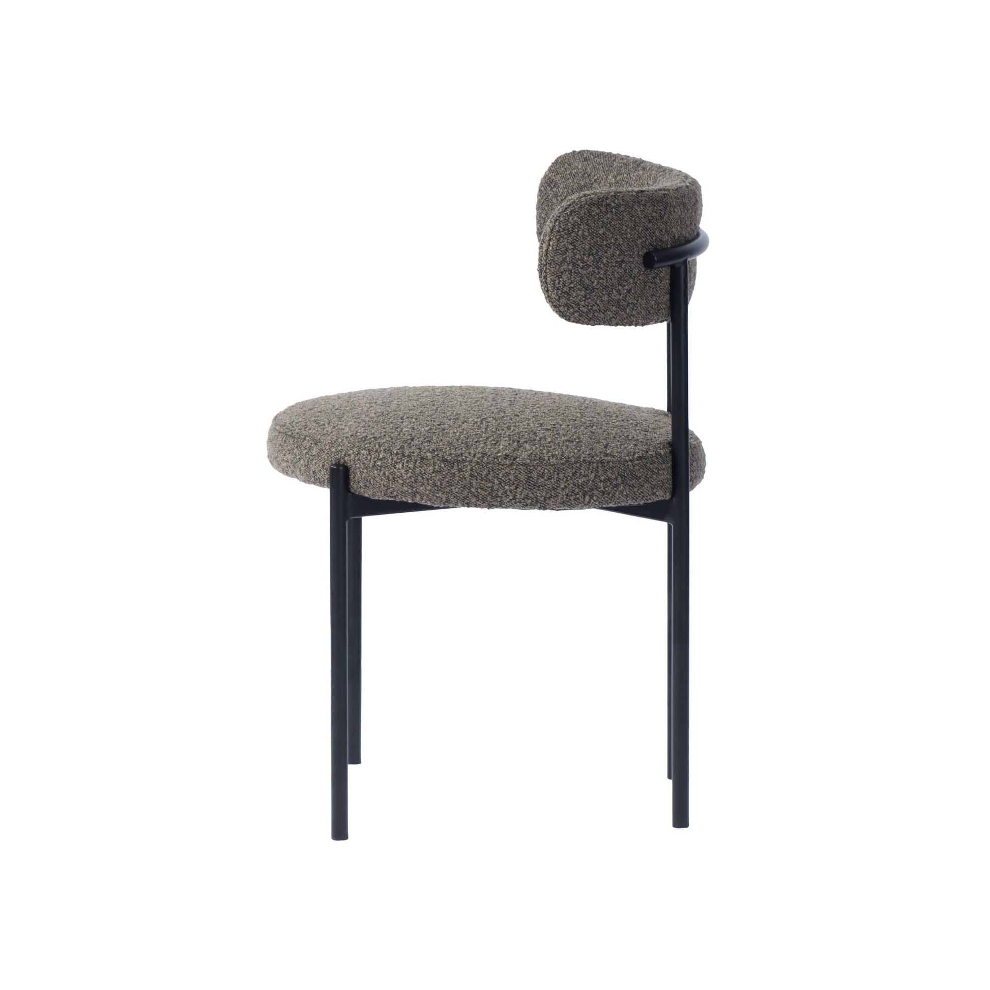 Cleo Dining Chair - Brown Boucle - Central Designs