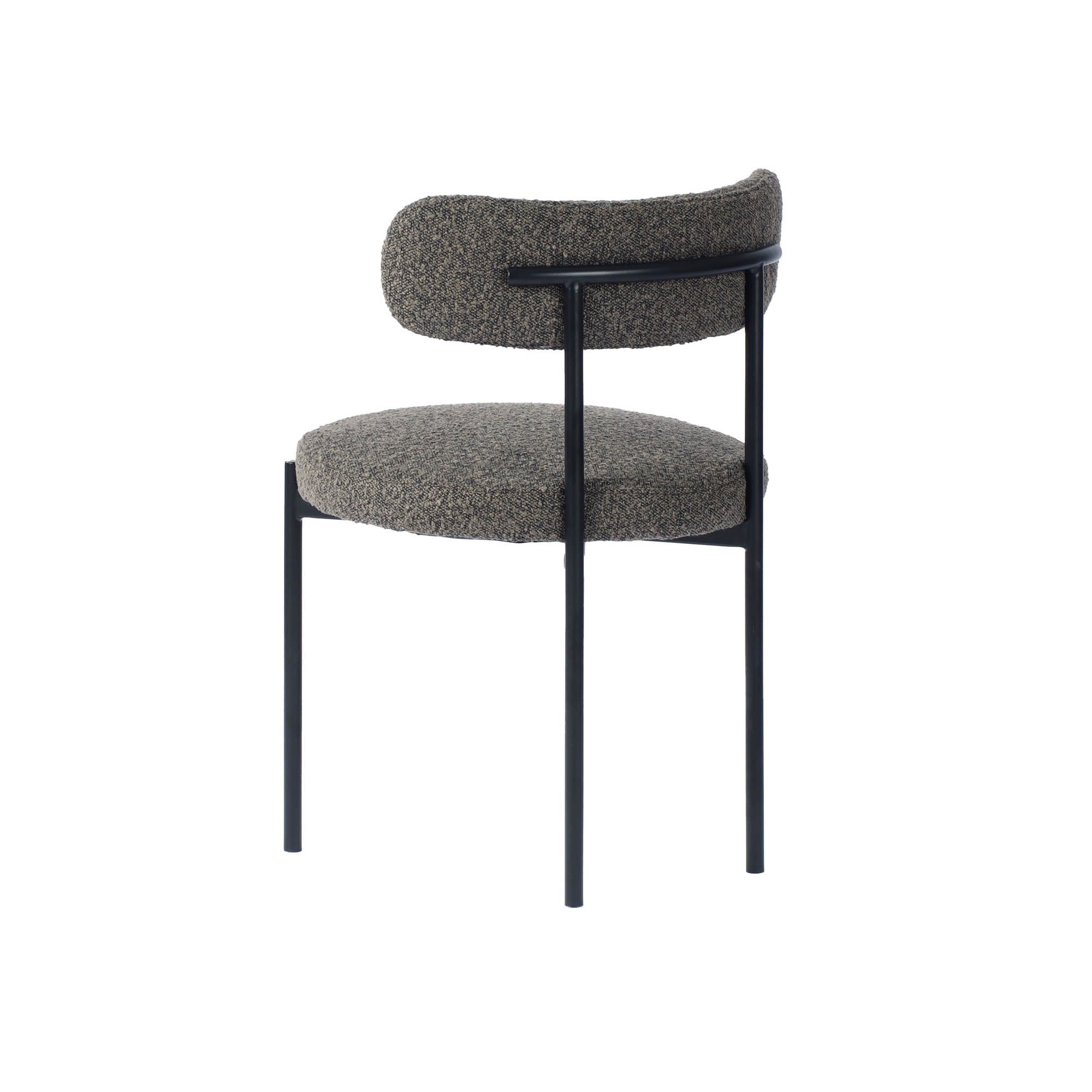 Cleo Dining Chair - Brown Boucle - Central Designs