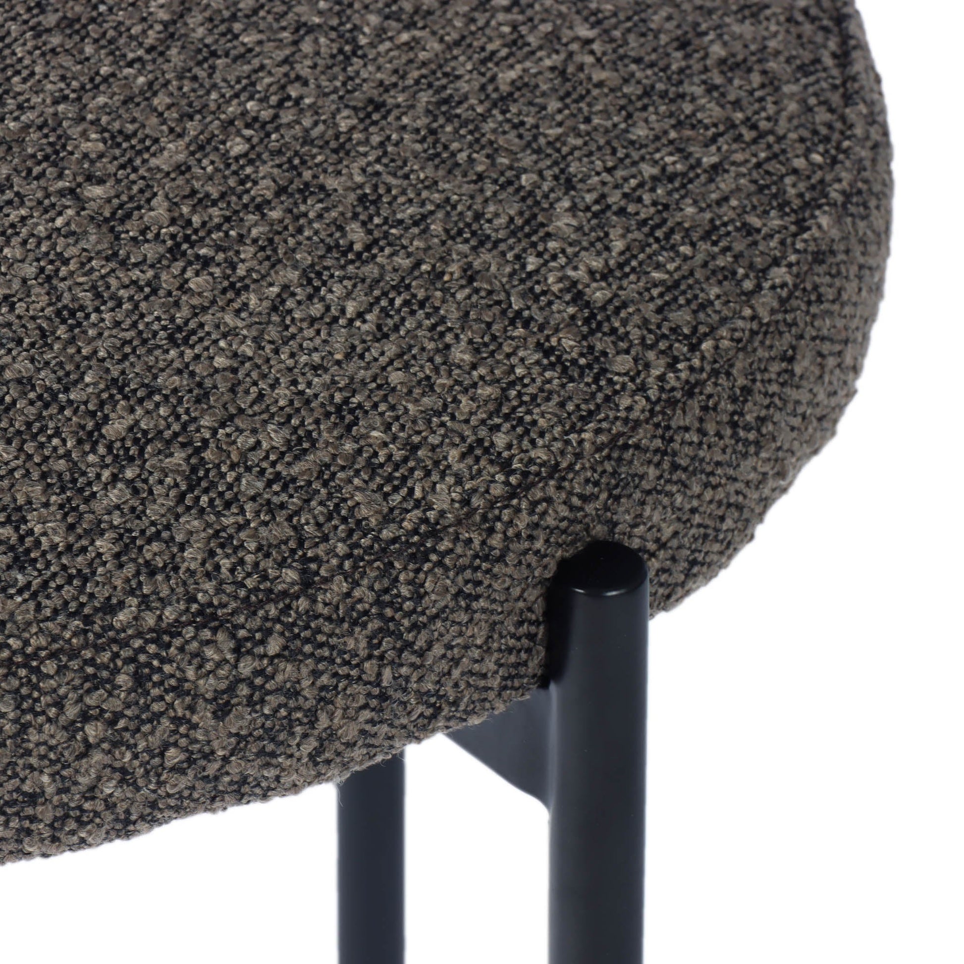 Cleo Dining Chair - Brown Boucle - Central Designs