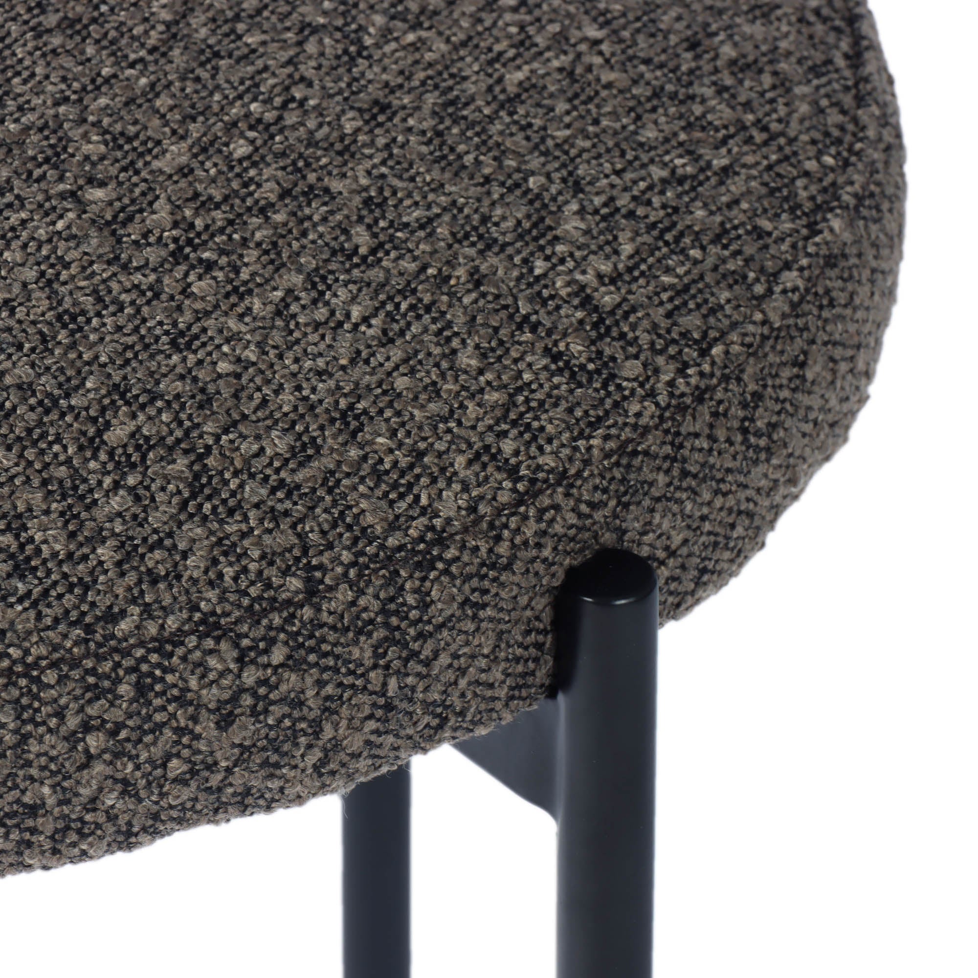 Cleo Dining Chair - Brown Boucle - Central Designs