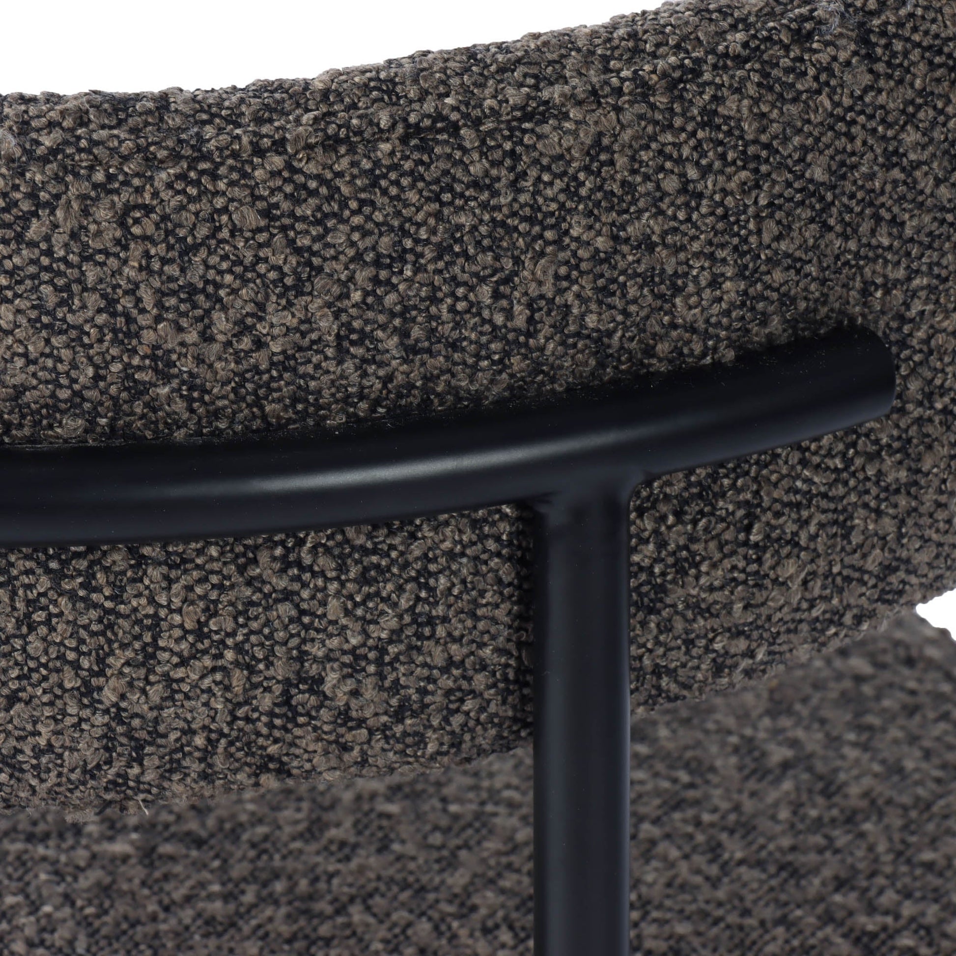 Cleo Dining Chair - Brown Boucle - Central Designs