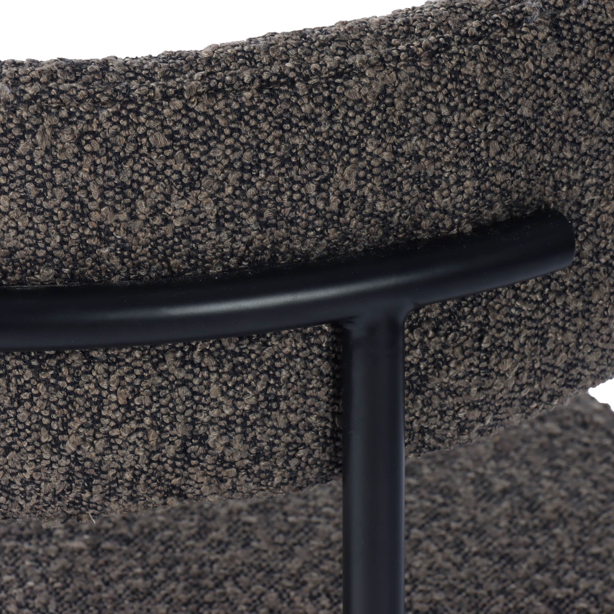 Cleo Dining Chair - Brown Boucle - Central Designs