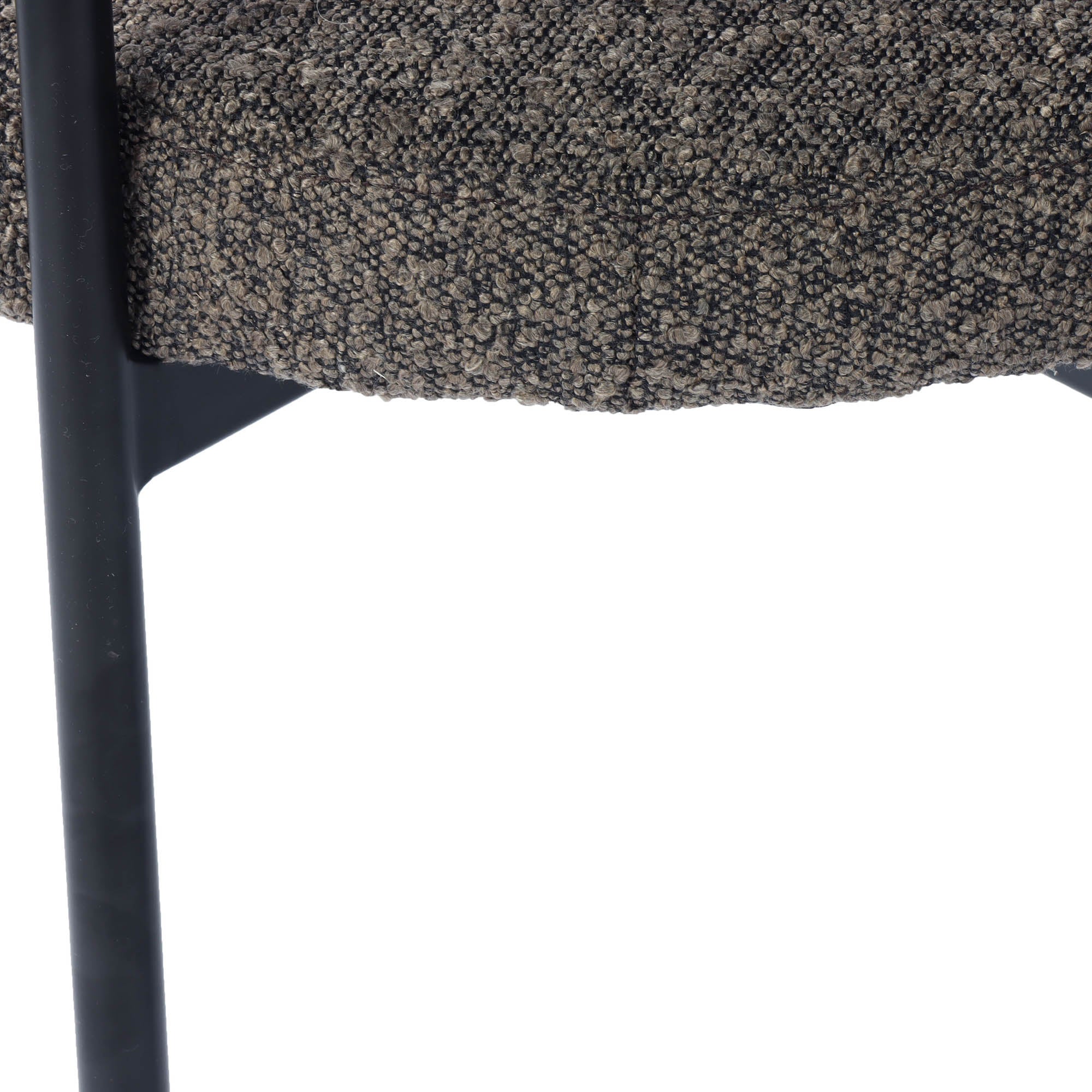 Cleo Dining Chair - Brown Boucle - Central Designs