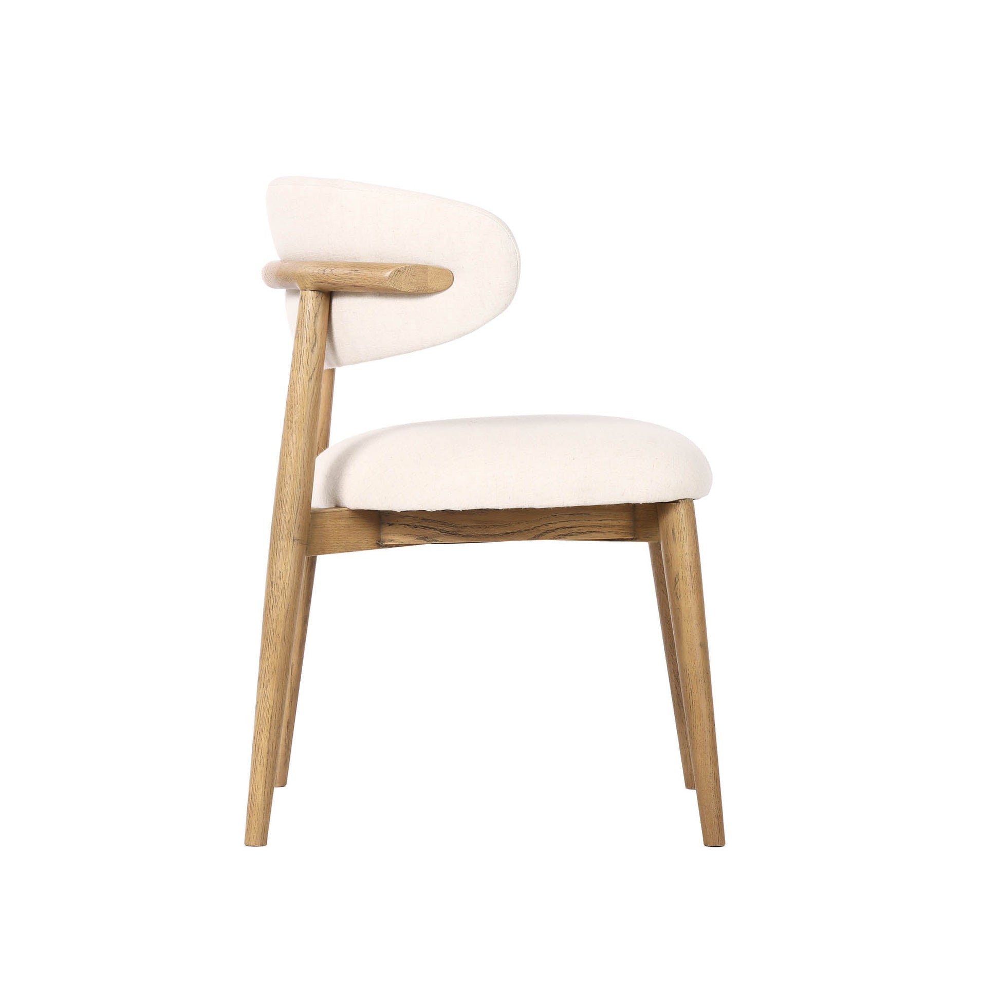 Milo Dining Chair - Savile Flax - Central Designs