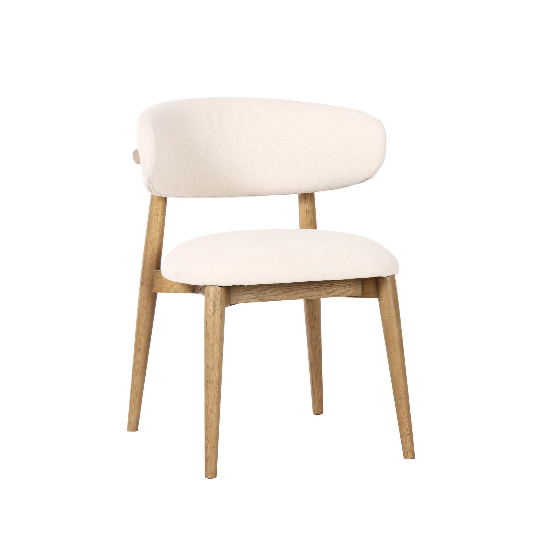 Milo Dining Chair - Savile Flax - Central Designs