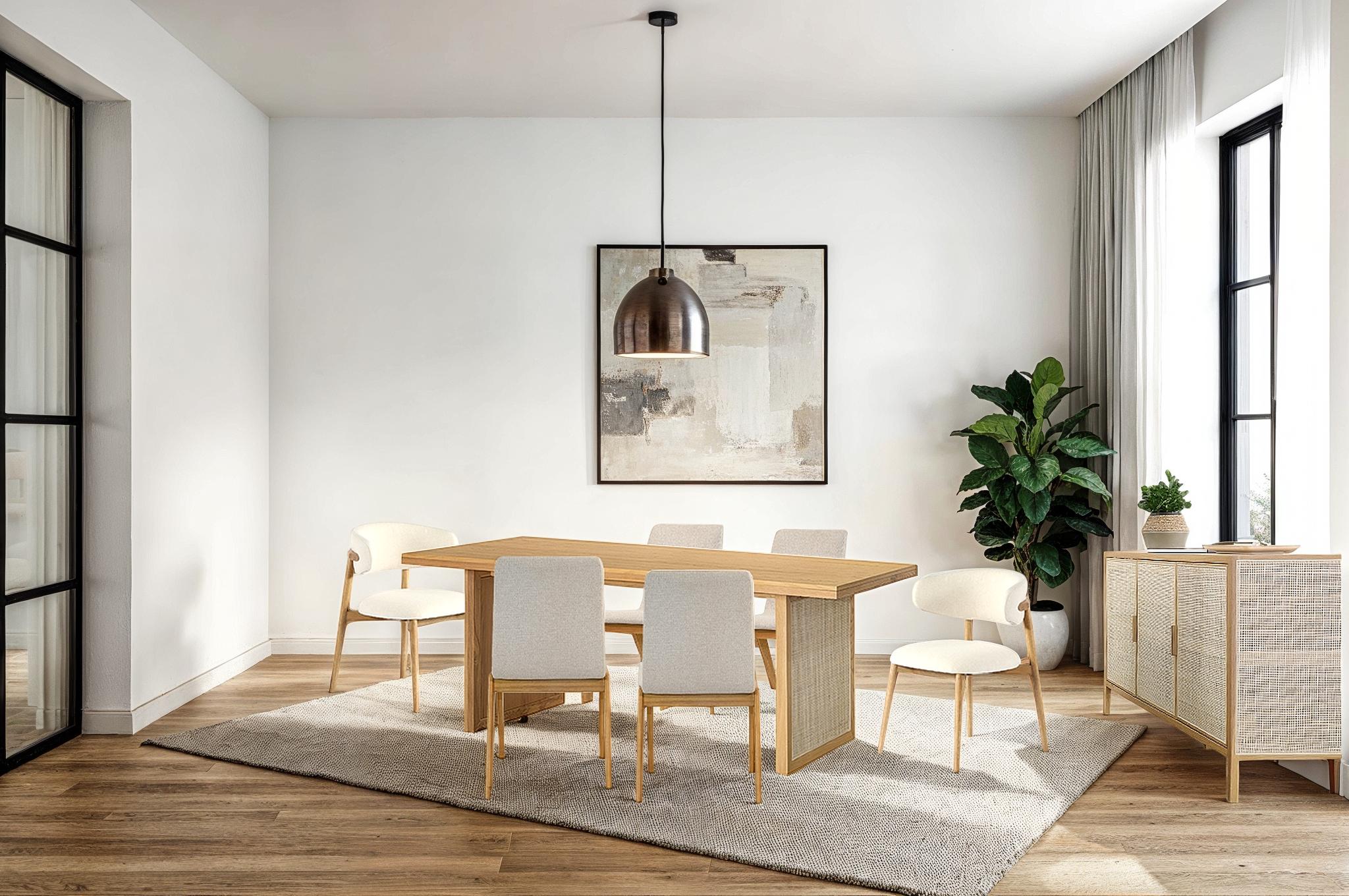 Milo Dining Chair - Savile Flax - Central Designs